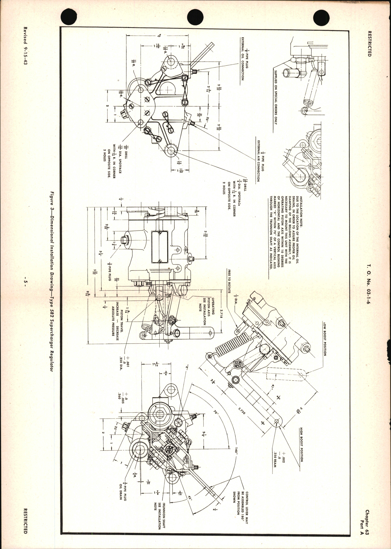 Sample page 5 from AirCorps Library document: Service & Maintenance Instructions for Supercharger Regulators, Ch 63 Part A