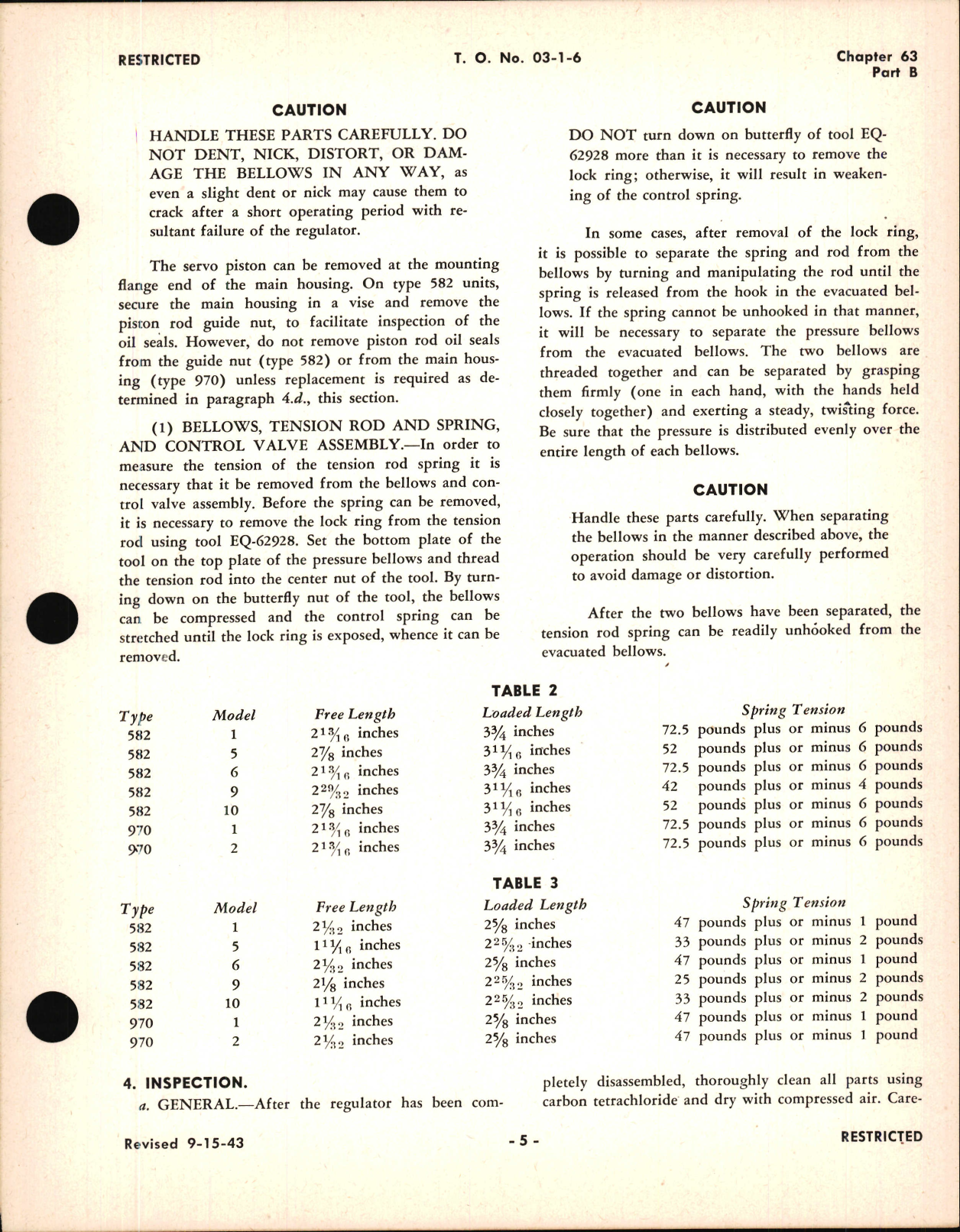 Sample page 5 from AirCorps Library document: Overhaul Instruction for Supercharger Regulators, Ch 63 Part B