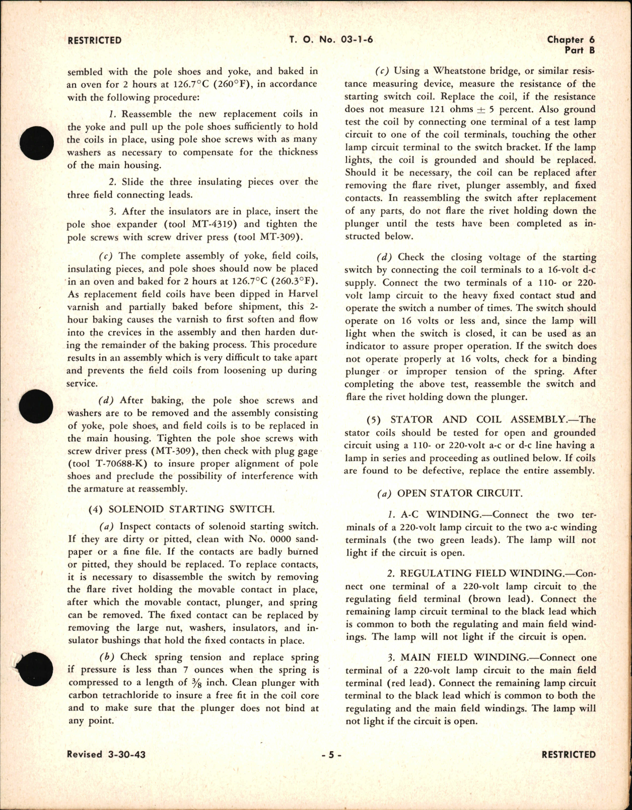 Sample page 5 from AirCorps Library document: Overhaul Instructions for Battery Operated Motor Generator and Control Box