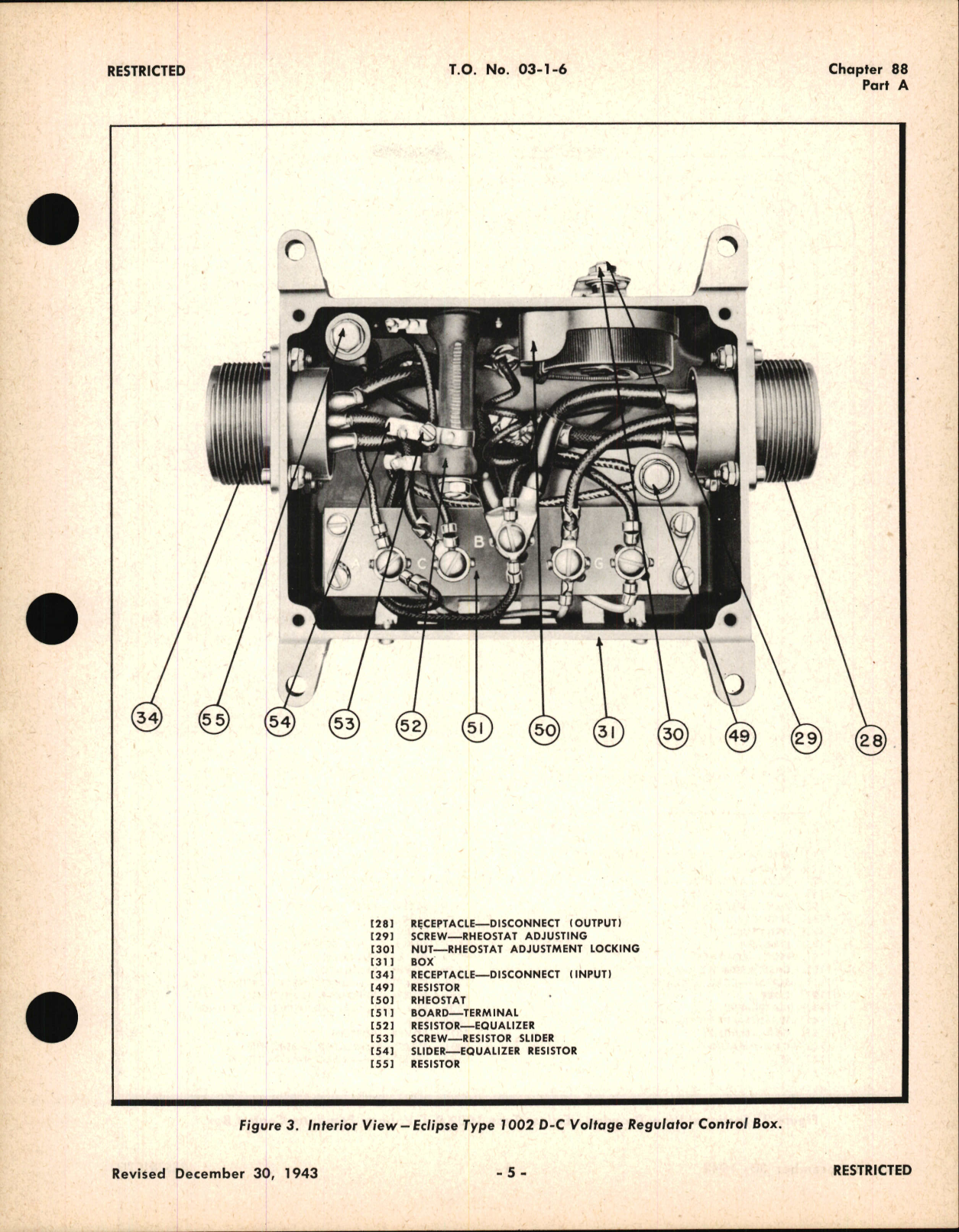 Sample page 5 from AirCorps Library document: Operating and Service Instructions for D-C Carbon Pile Voltage Regulator, Type 1002, Ch 88 Part A