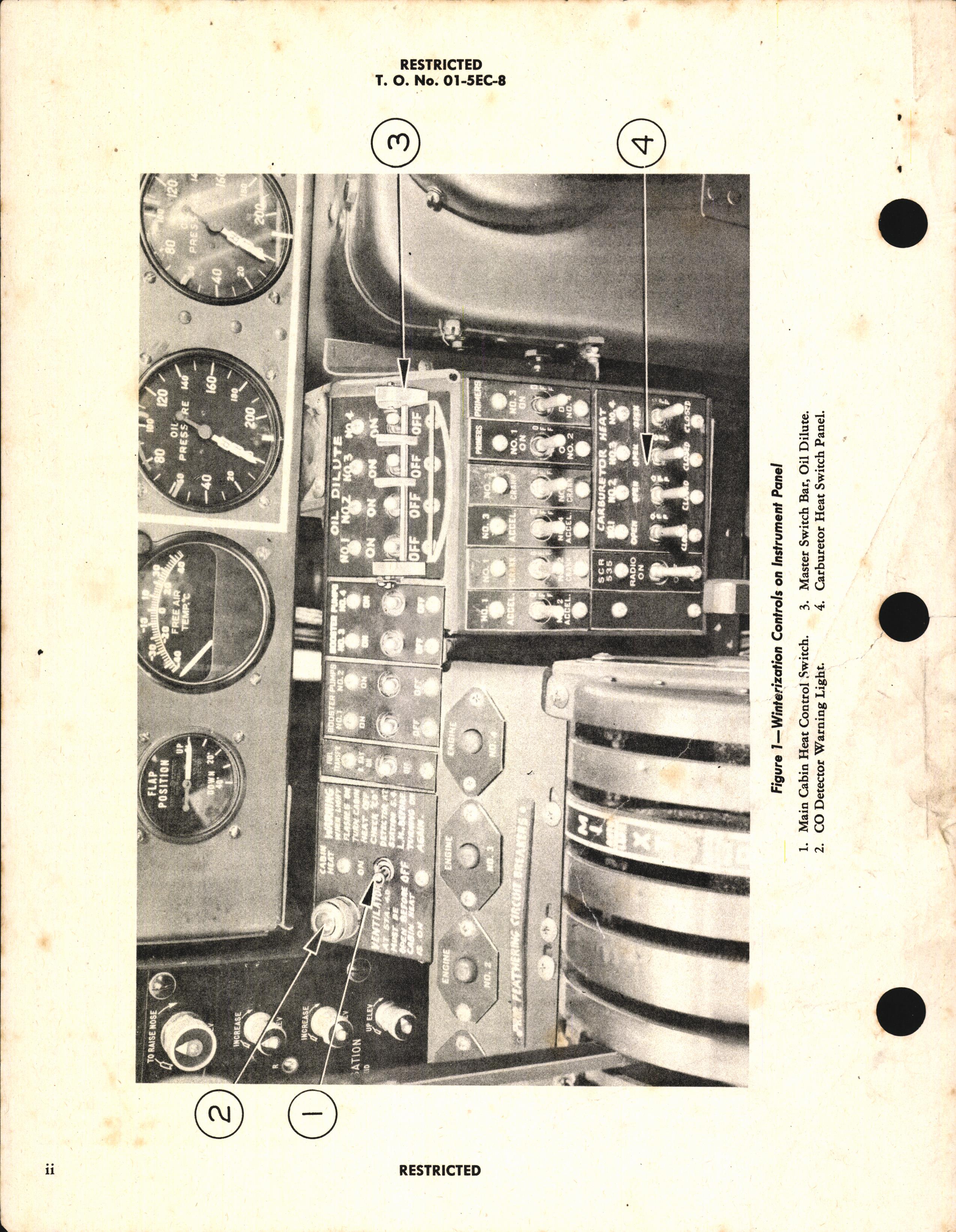 Sample page 4 from AirCorps Library document: Cold Weather Operations and Maintenance Instructions for the B-24 Series