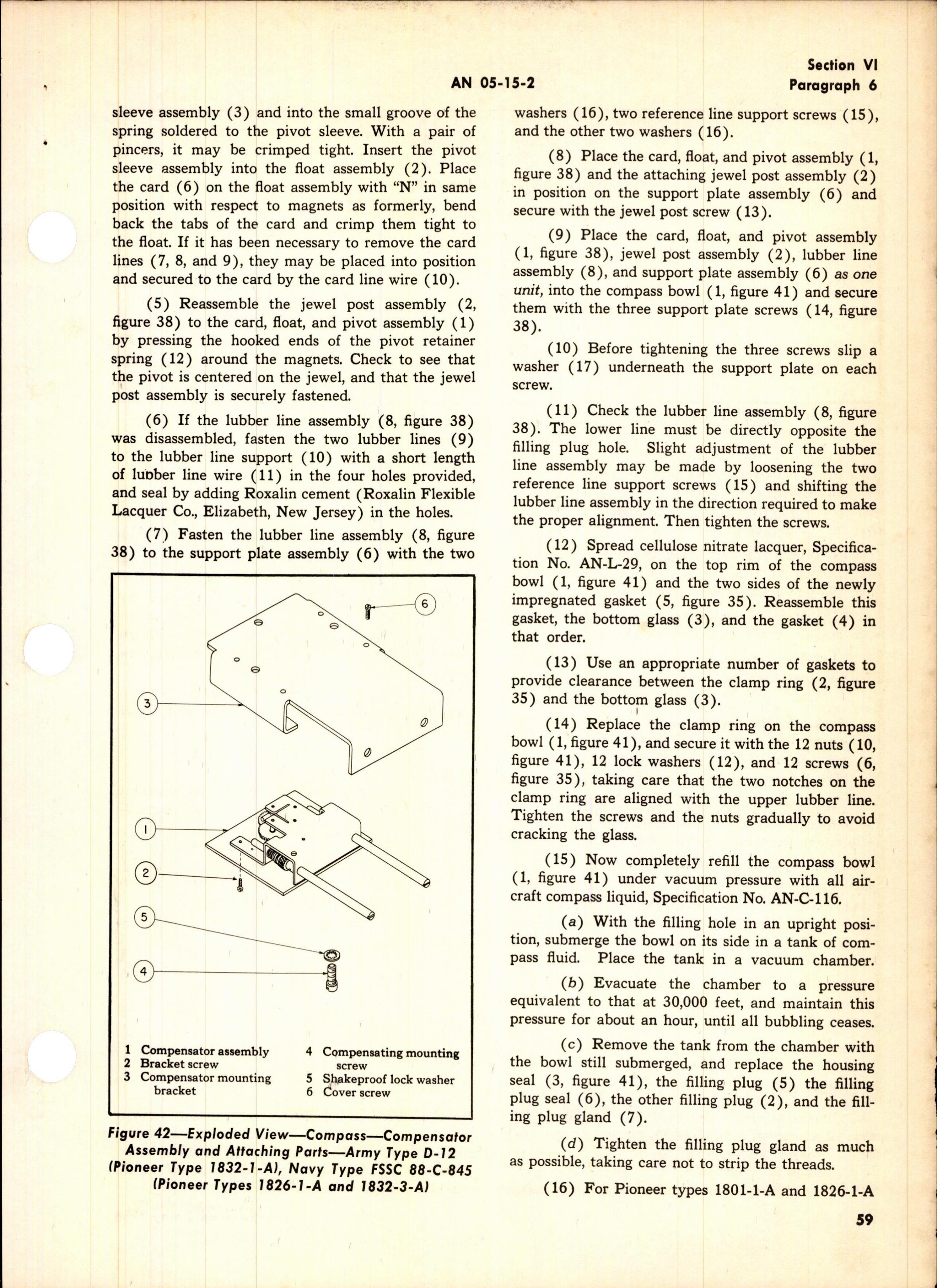 Sample page 3 from AirCorps Library document: Operation, Service, & Overhaul Inst w/ Parts Catalog for Magnetic Compasses (Eclipse-Pioneer)