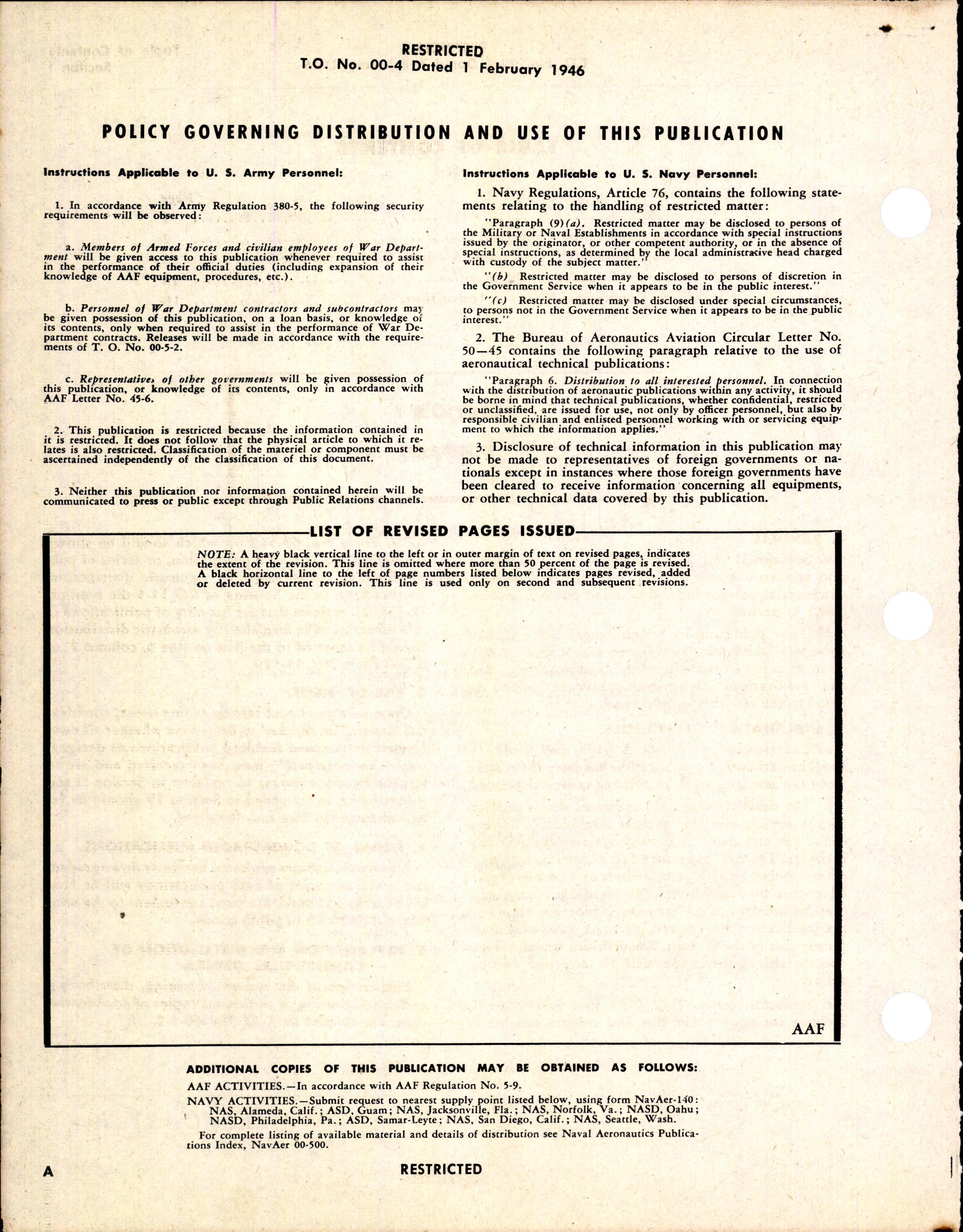 Sample page 2 from AirCorps Library document: Numerical Index of Confidential Publications