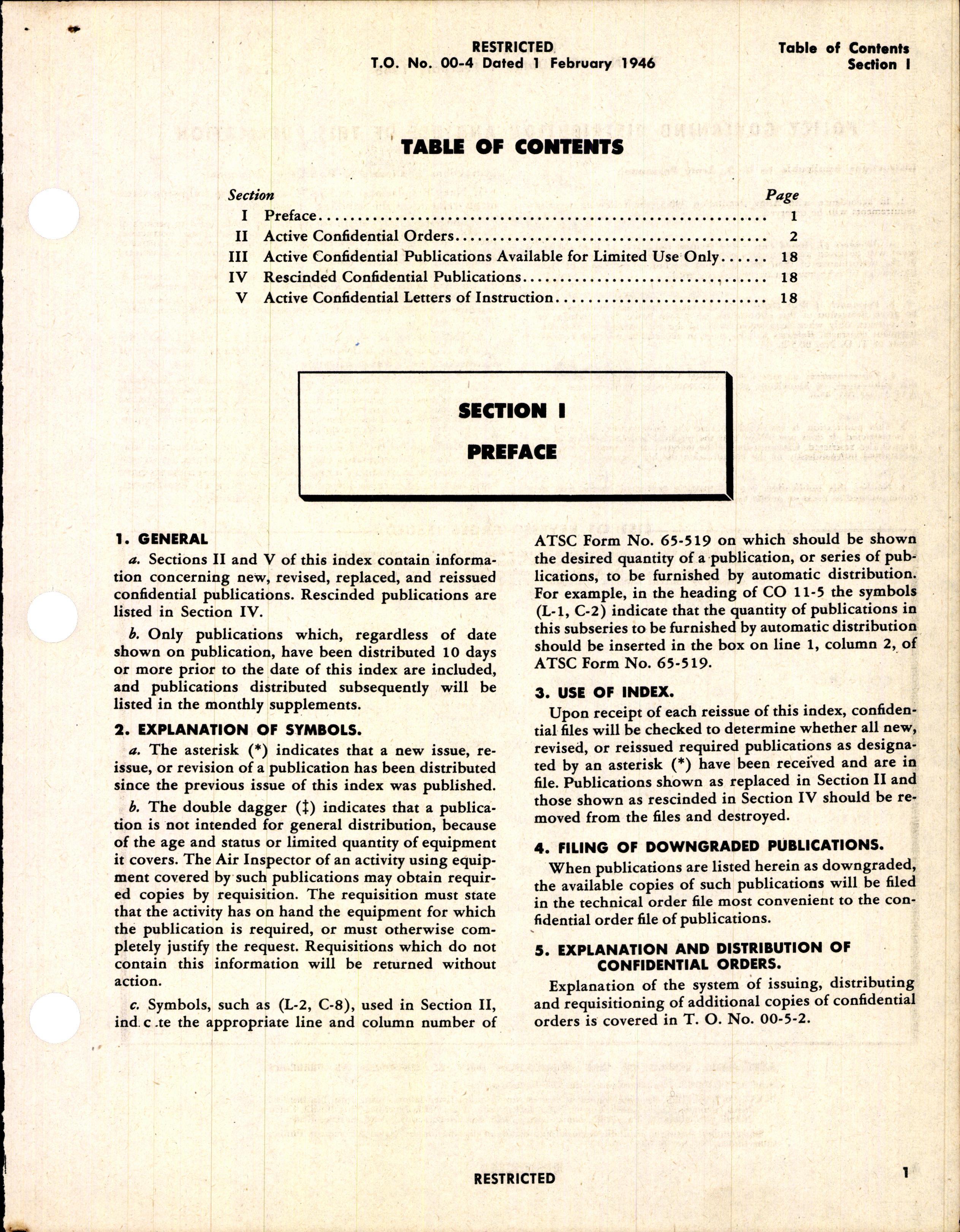 Sample page 3 from AirCorps Library document: Numerical Index of Confidential Publications