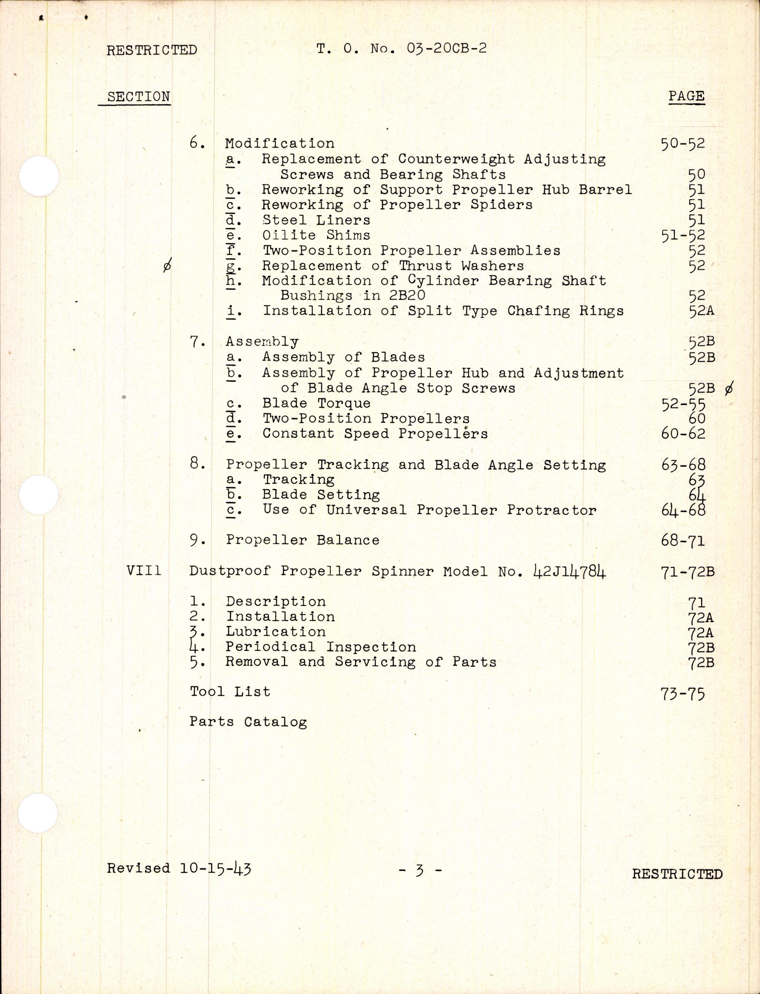 Sample page 5 from AirCorps Library document: Service & Overhaul Instructions with Parts Catalog for Controllable Propeller - Two Position and Constant Speed