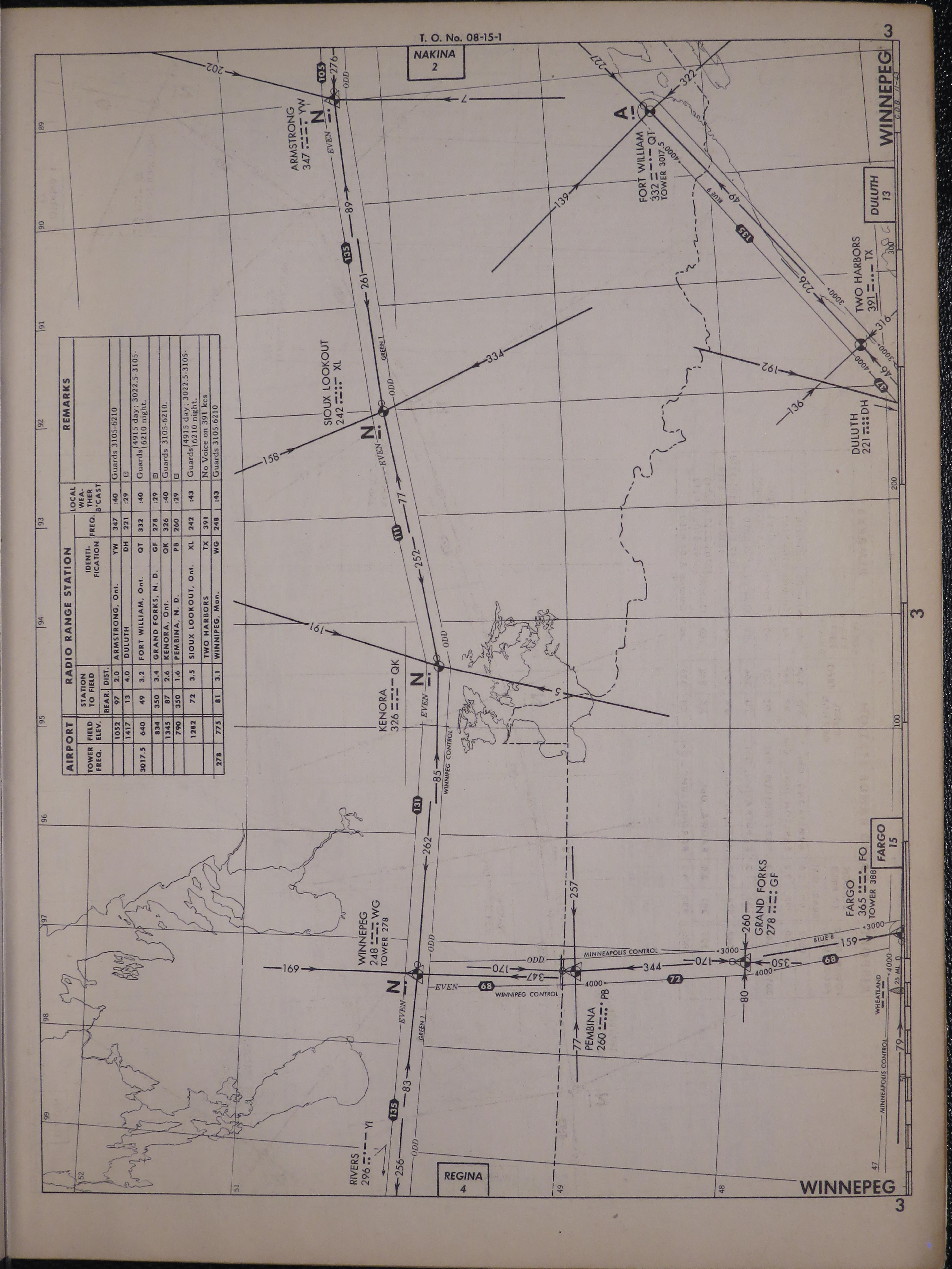 Sample page 7 from AirCorps Library document: Army Air Forces Radio Facility Charts