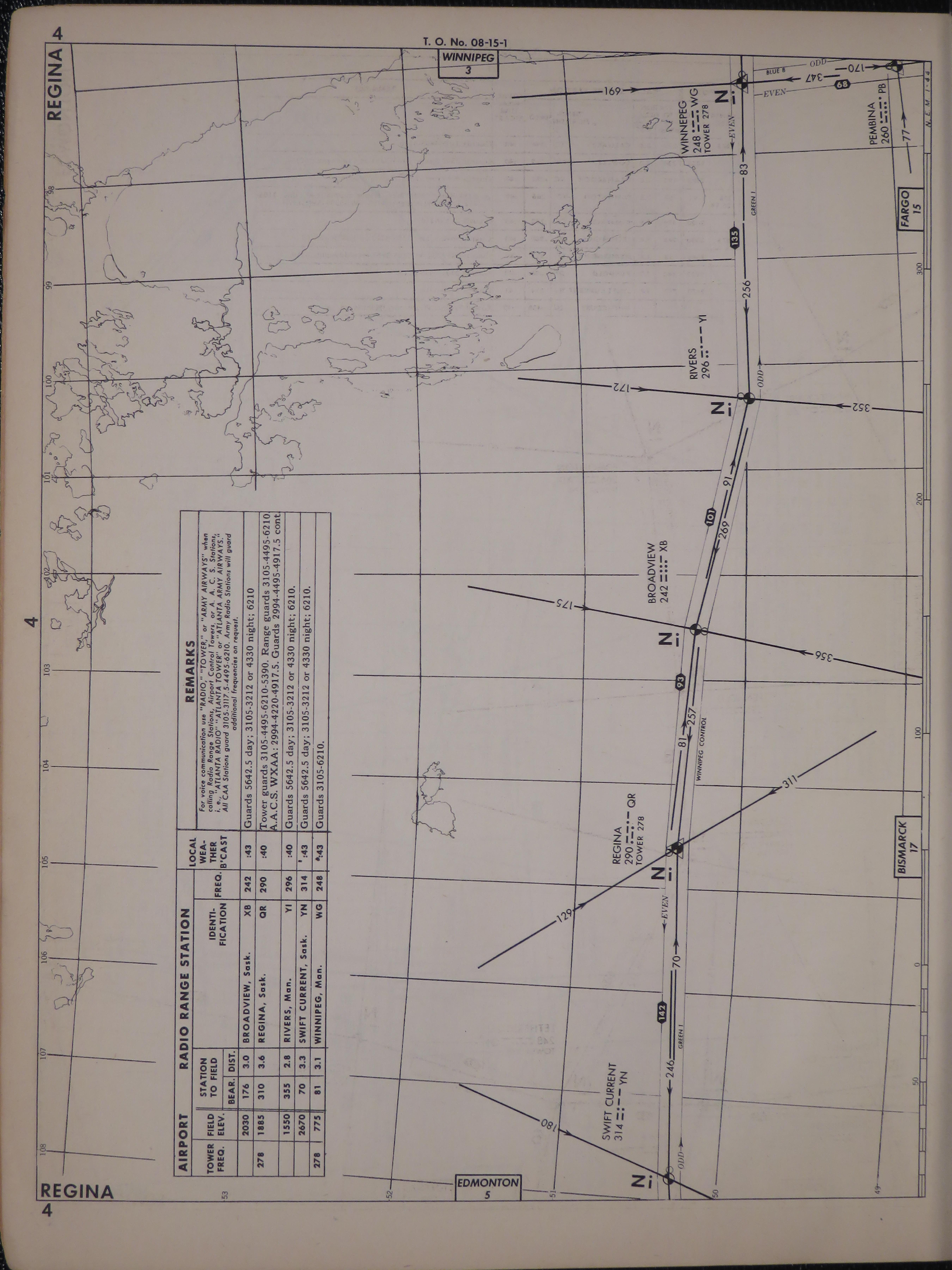 Sample page 8 from AirCorps Library document: Army Air Forces Radio Facility Charts