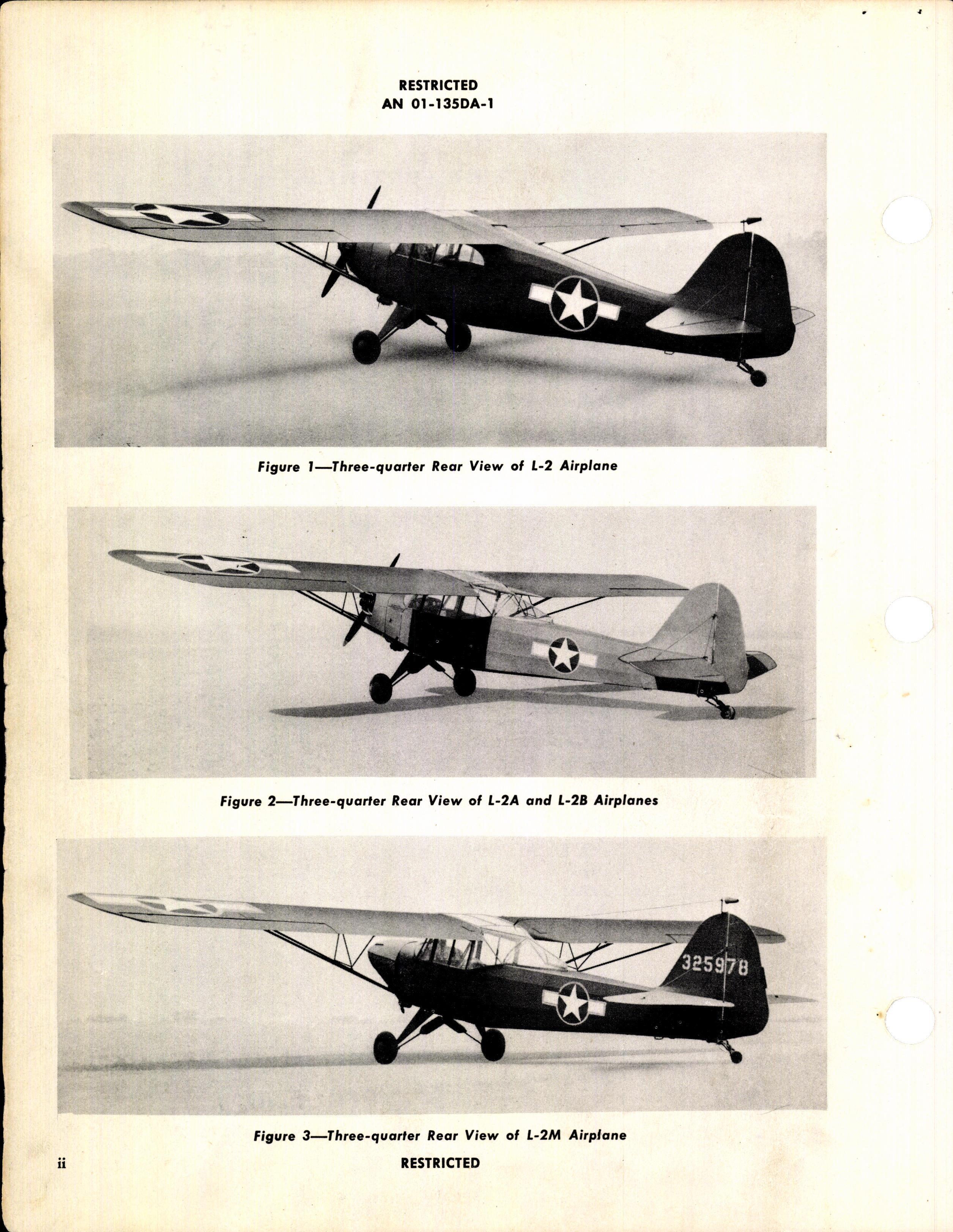 Sample page 4 from AirCorps Library document: Pilot's Flight Operating Instructions for L-2, L-2A, L-2B, and L-2M Airplanes