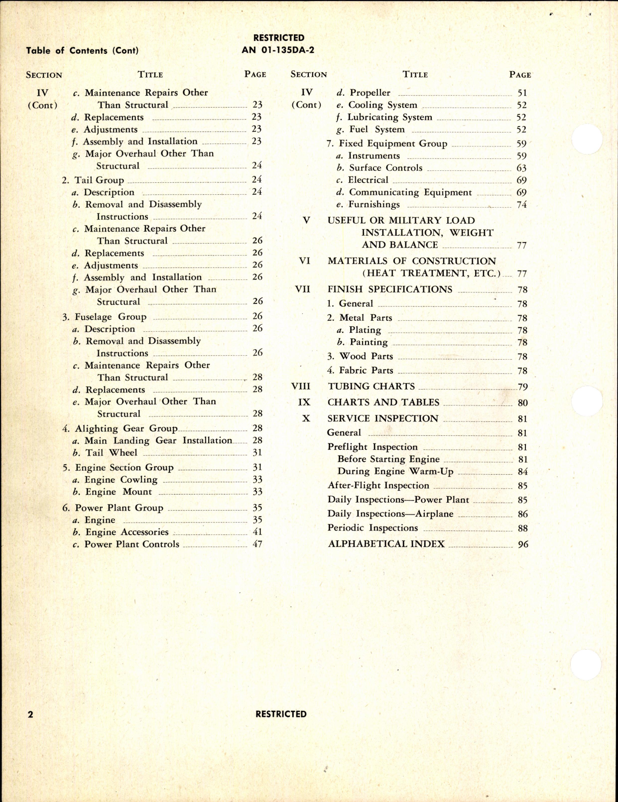 Sample page 6 from AirCorps Library document: Erection and Maintenance Instructions for L-2, L-2A, and L-2B Airplanes