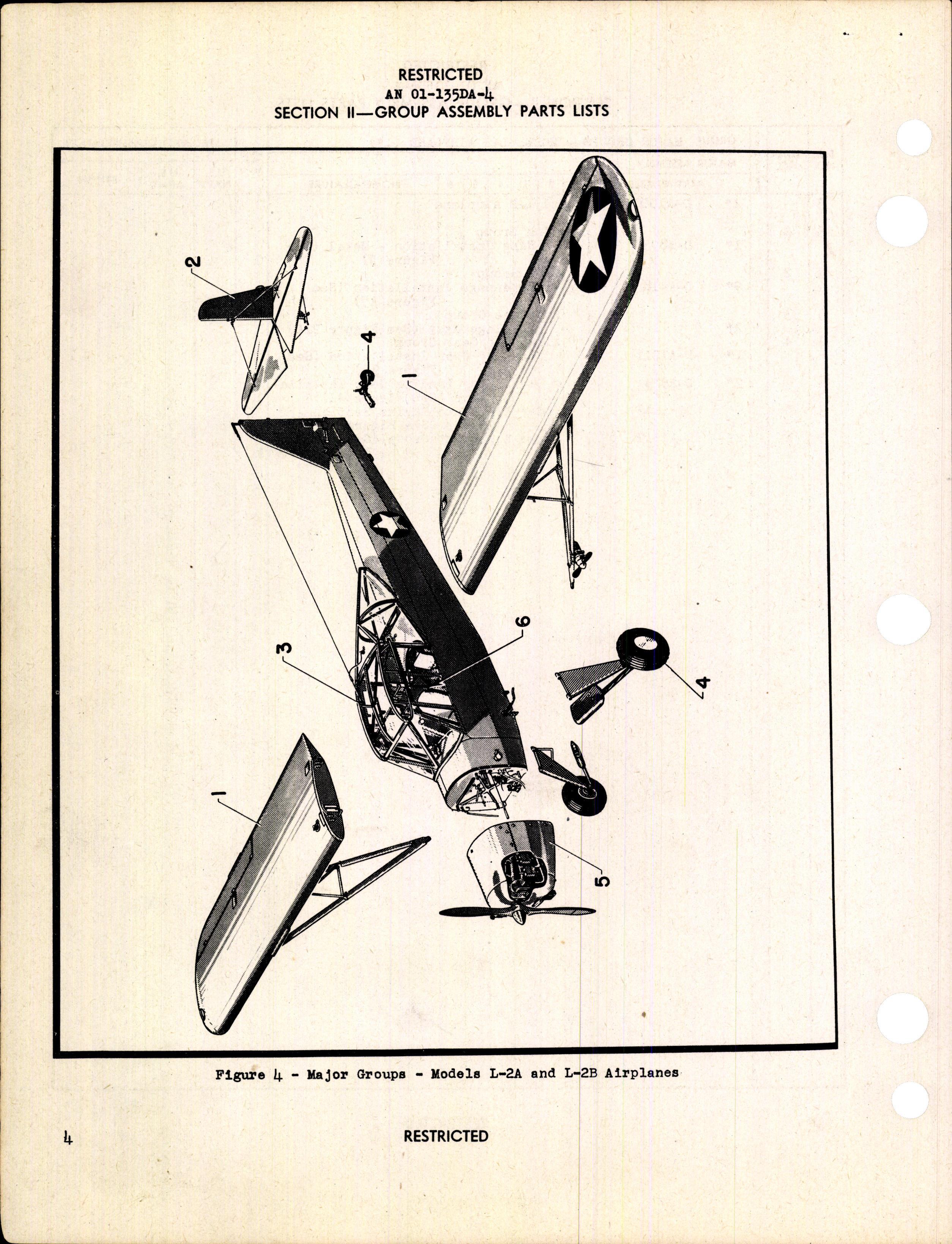 Sample page 8 from AirCorps Library document: Parts Catalog for L-2, L-2A, and L-2B Airplanes