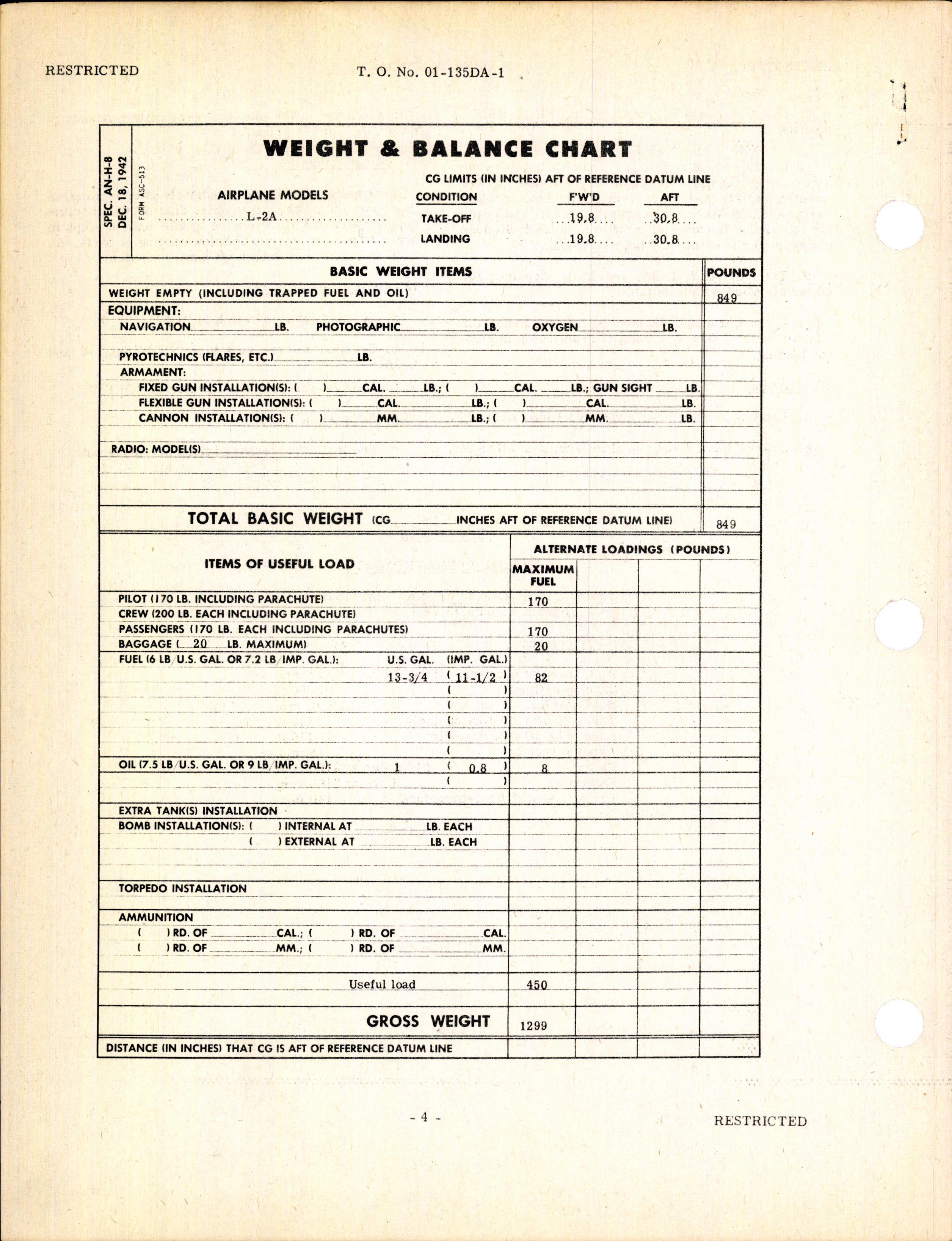 Sample page 8 from AirCorps Library document: Pilot's Flight Operating Instructions for L-2, L-2A & L-2B Airplanes