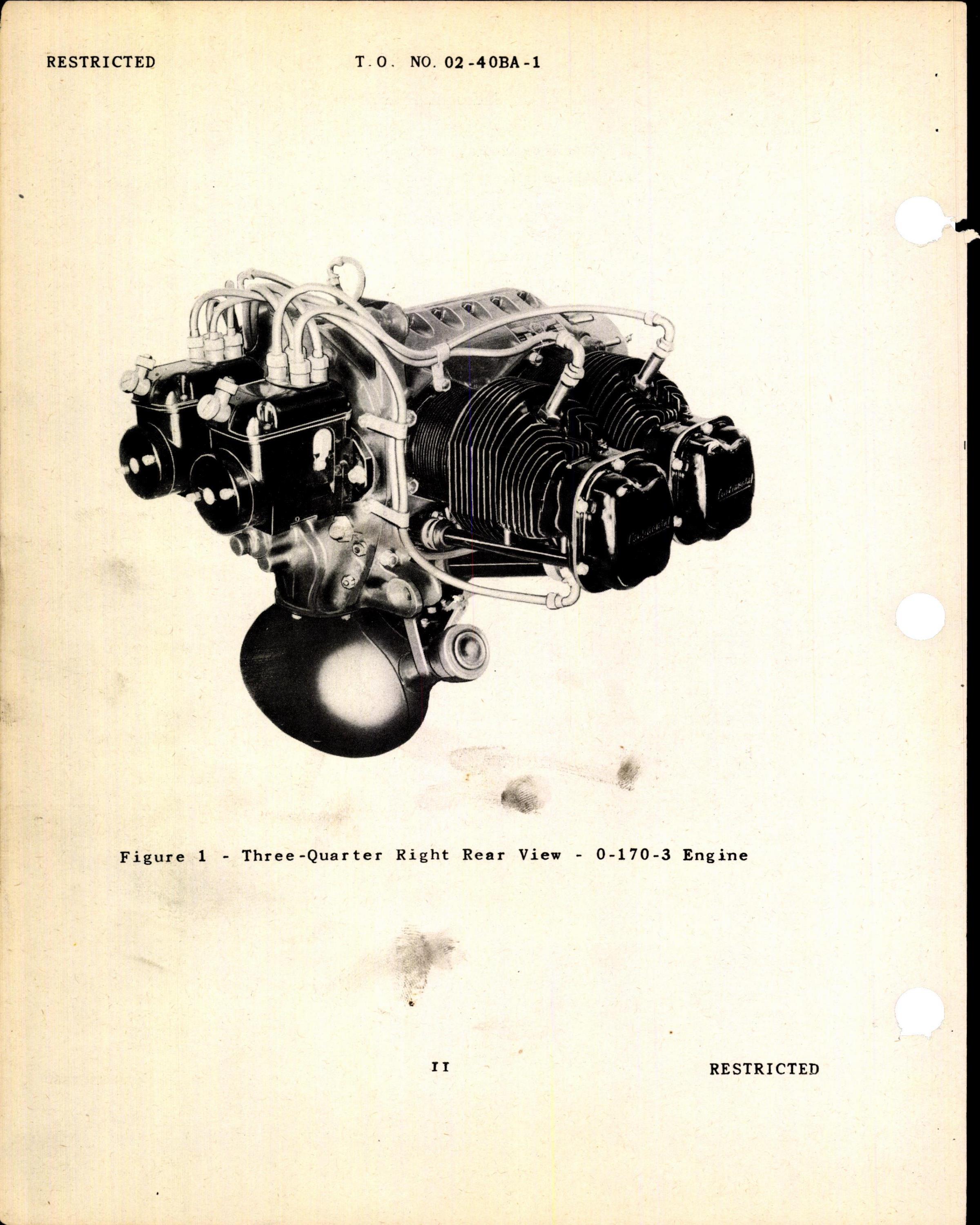 Sample page 4 from AirCorps Library document: Operation Instructions for 0-170-3 Aircraft Engine