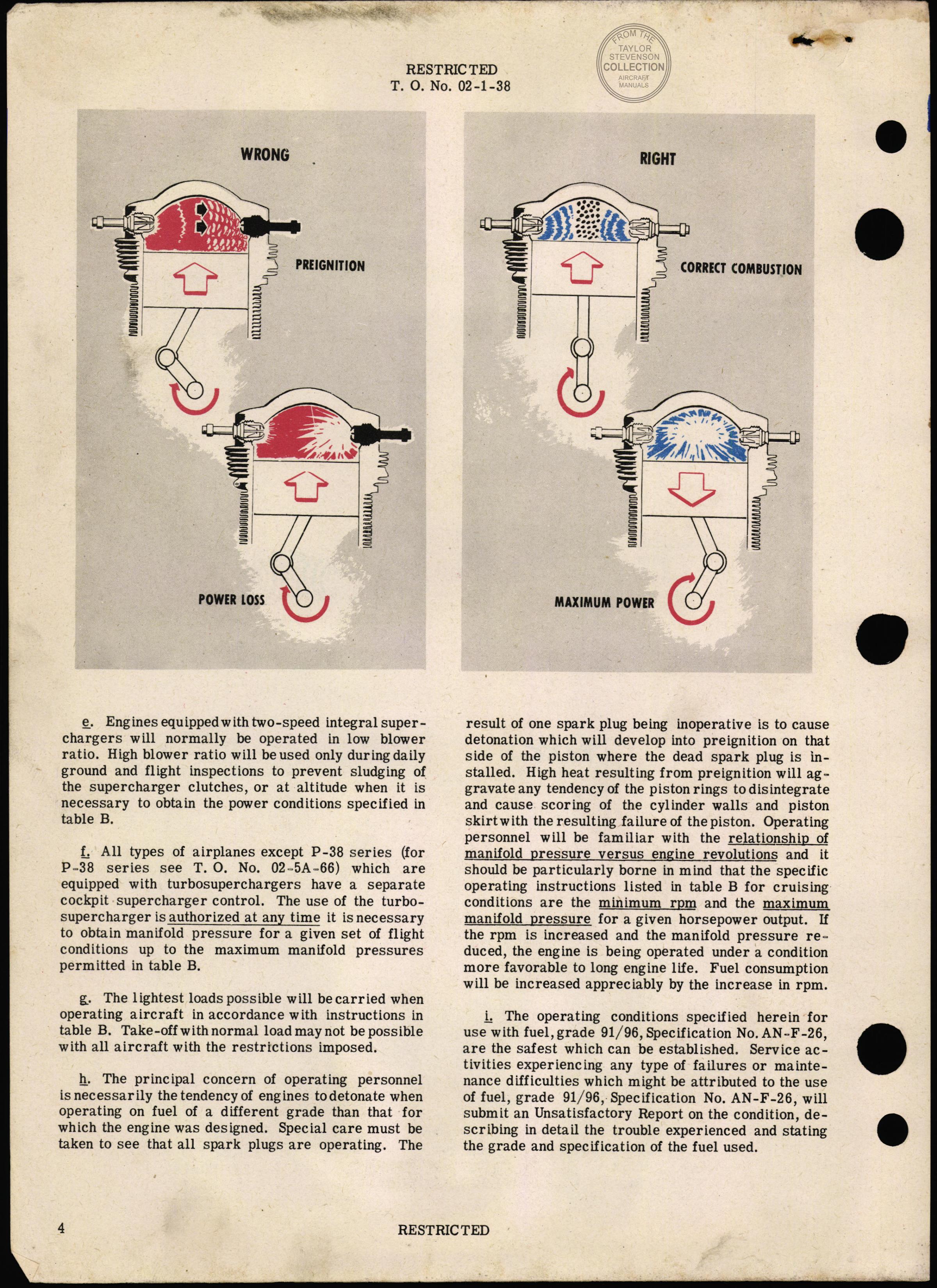 Sample page 6 from AirCorps Library document: Engines and Maintenance Parts - Specified and Alternate Grade Fuel For Aircraft-Engine Combinations