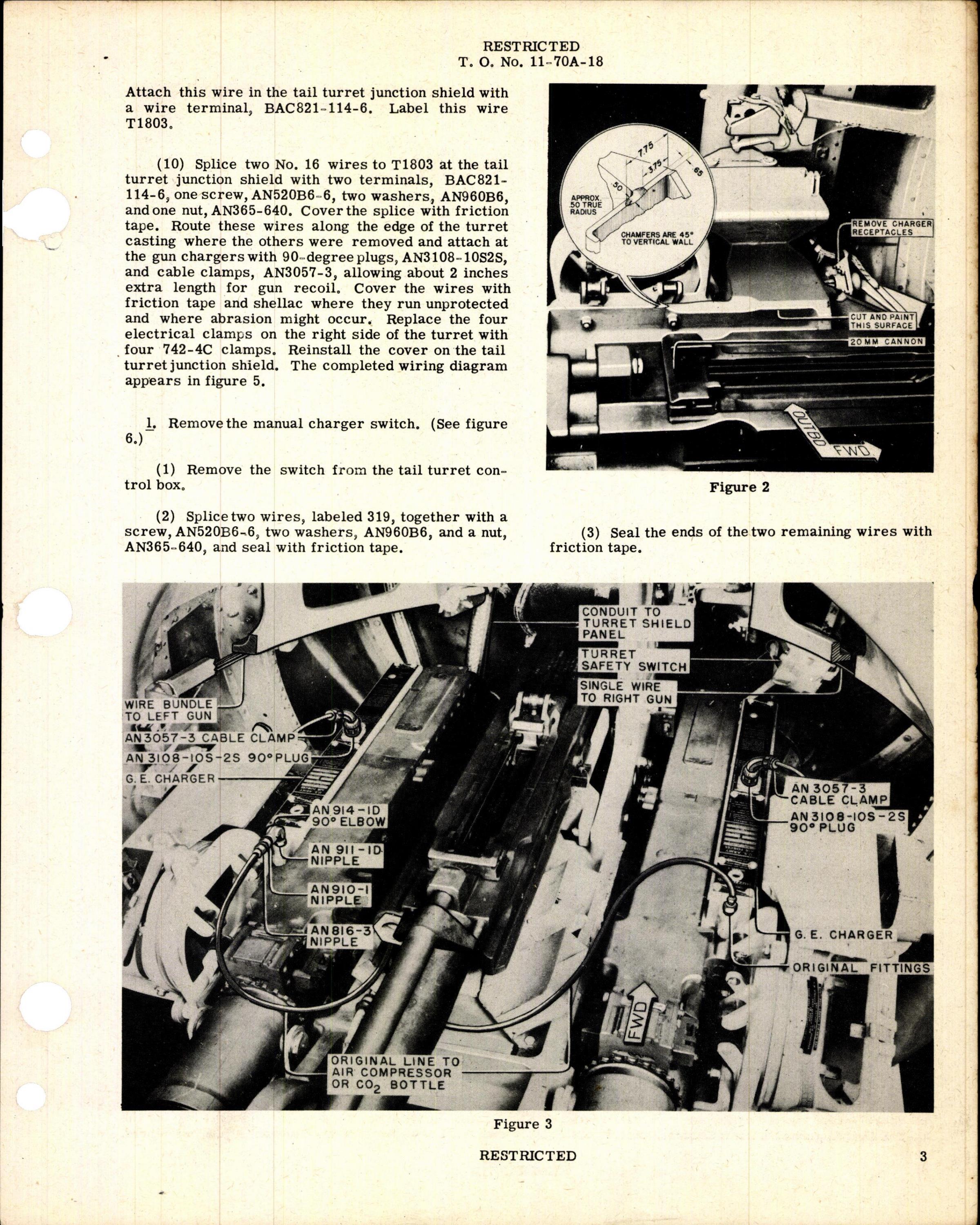 Sample page 3 from AirCorps Library document: Installation of Compressed Air Gun Chargers