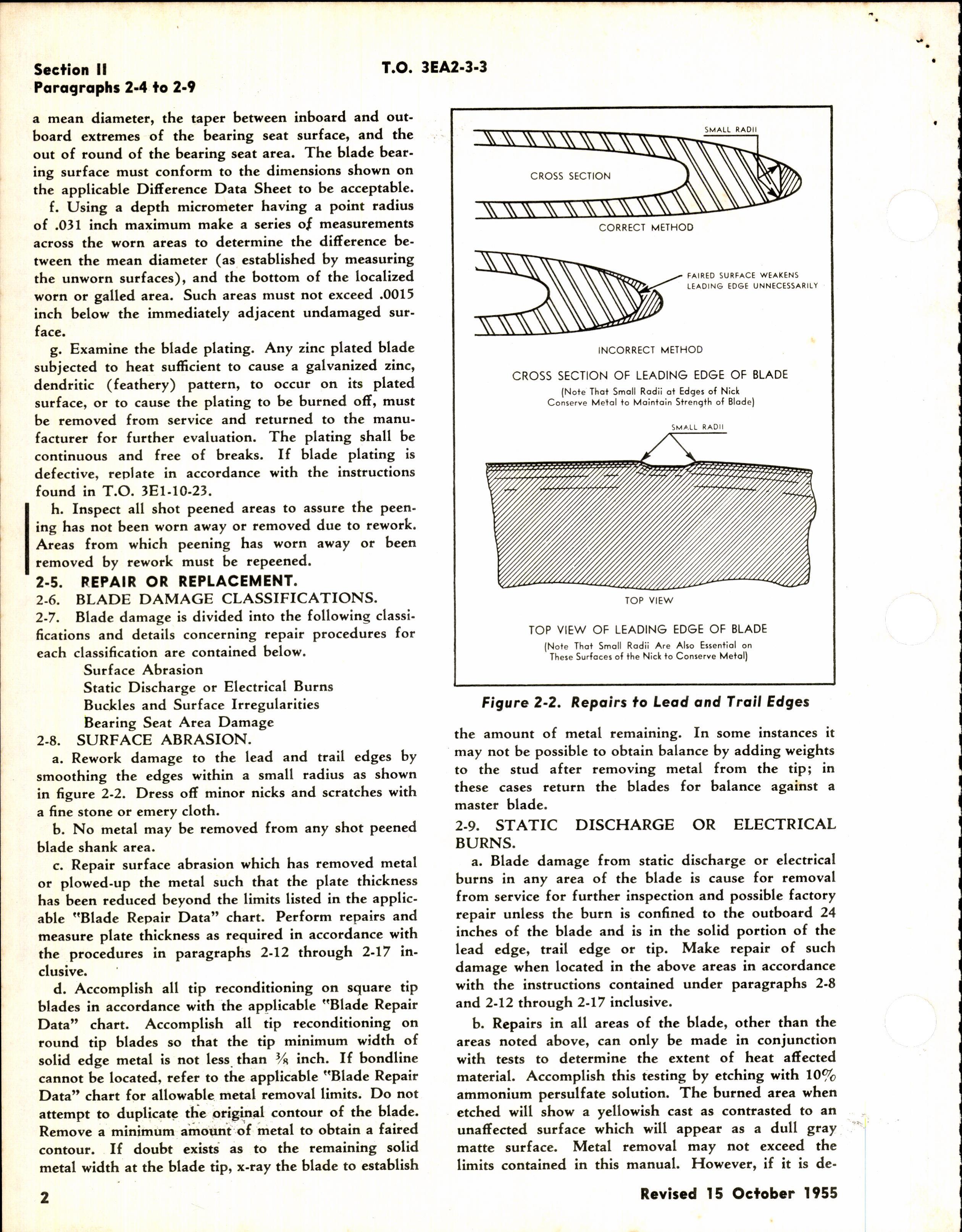 Sample page 4 from AirCorps Library document: Overhaul Instructions for Curtiss-Wright Blade Surface Repair