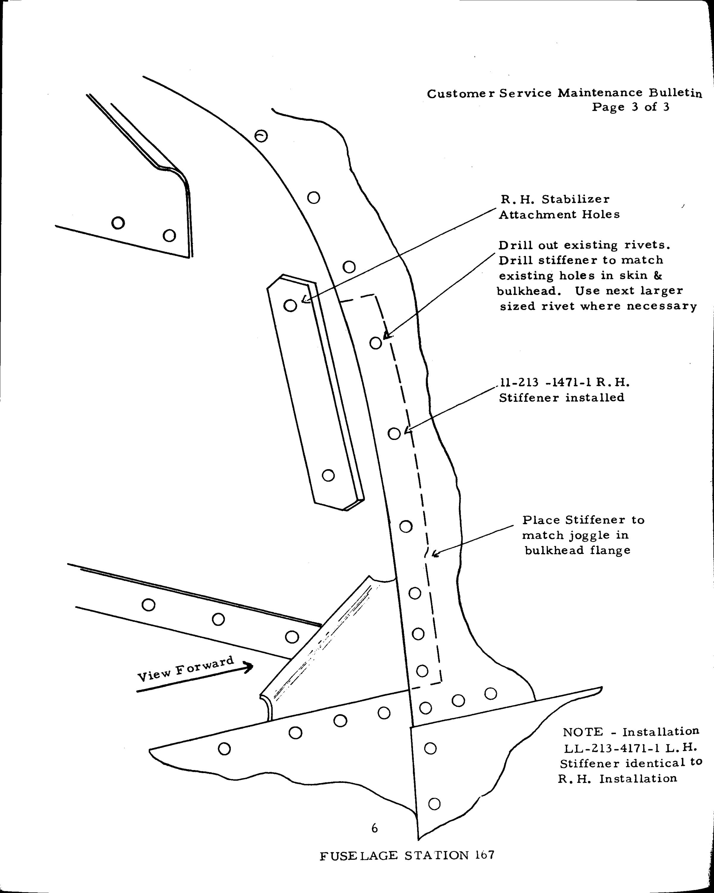 Sample page 10 from AirCorps Library document: Customer Service Maintenance Bulletins