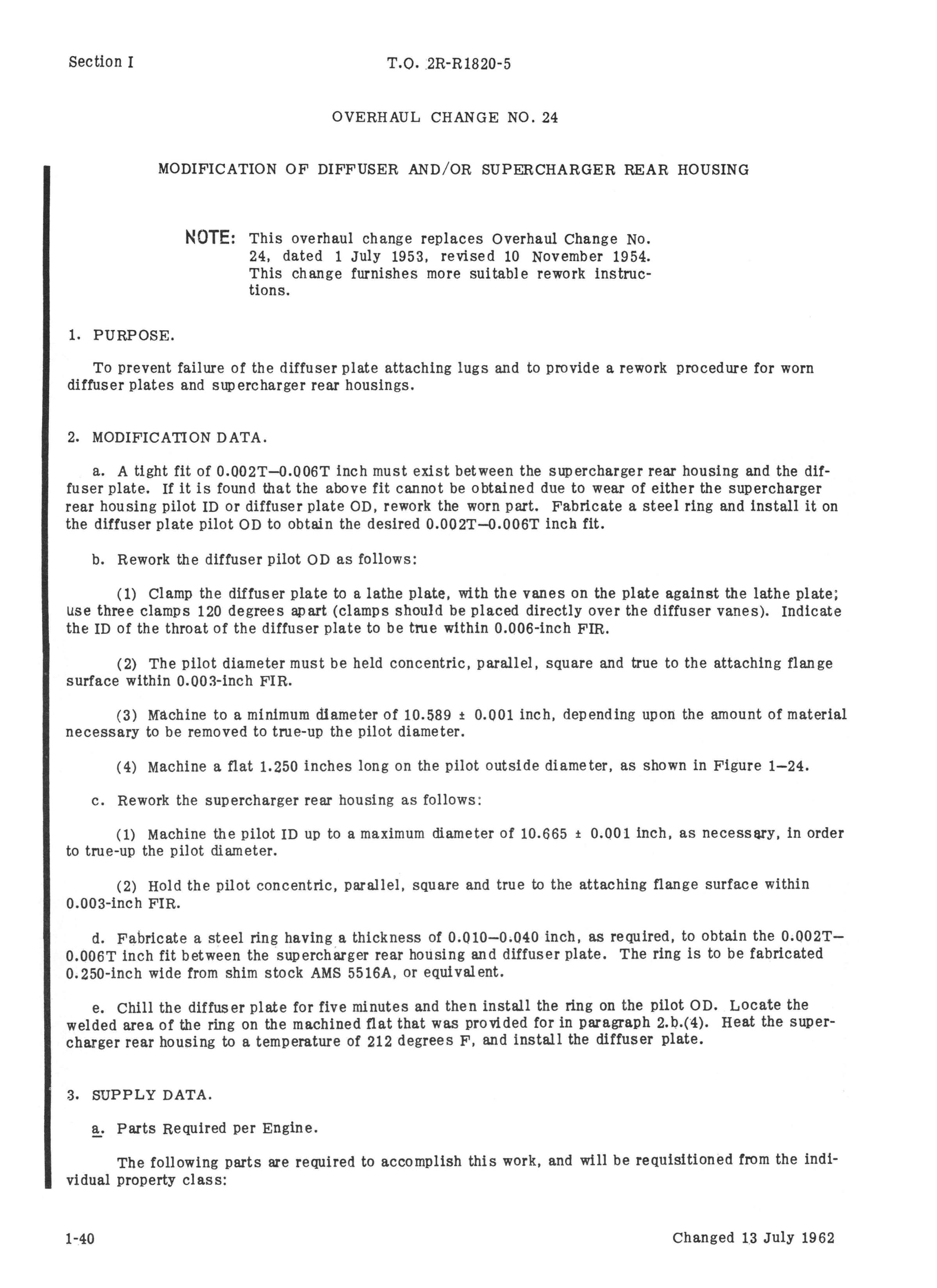 Sample page 4 from AirCorps Library document: Overhaul Changes Applicable to Wright R-1820 Series Engines