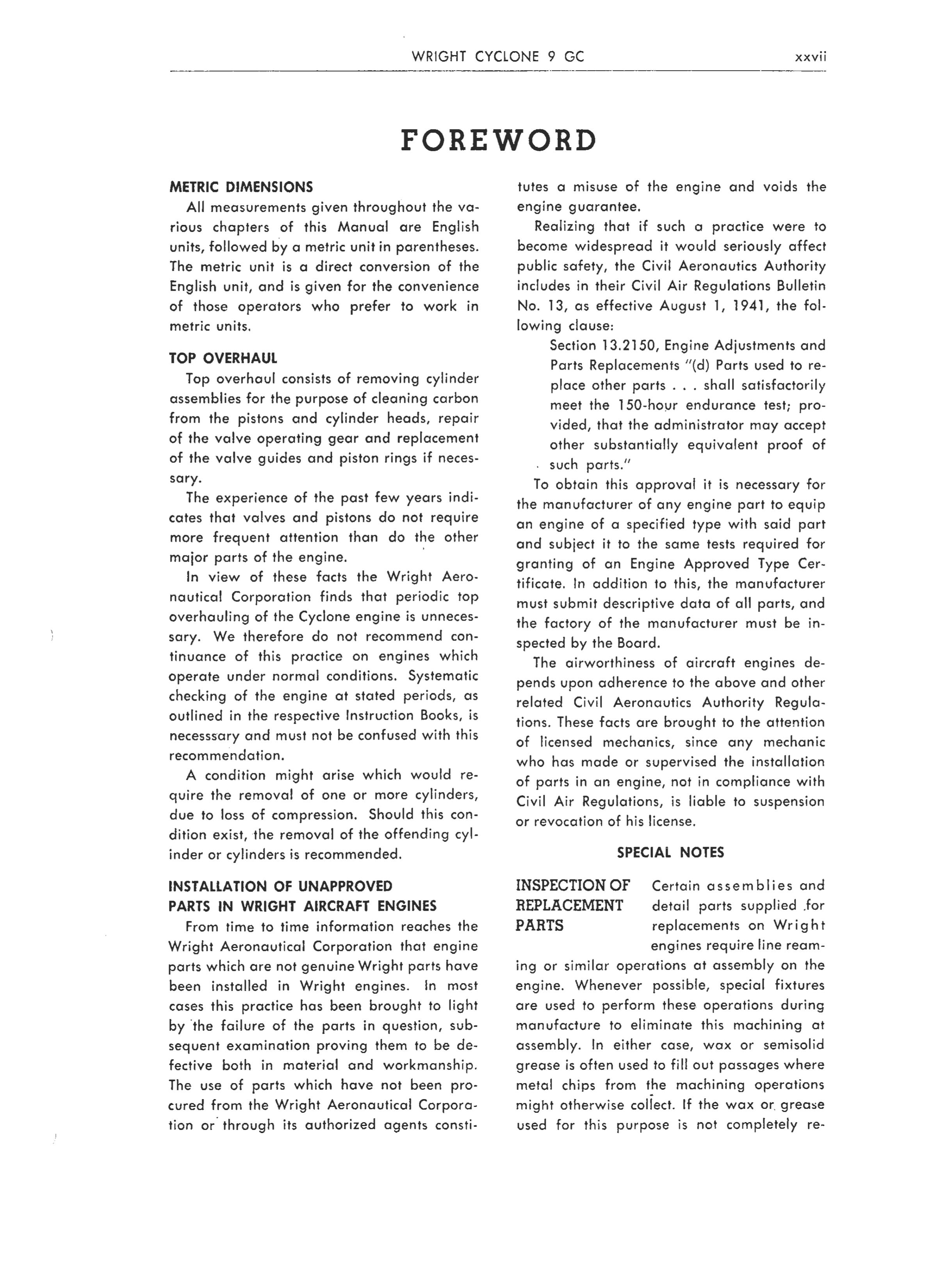 Sample page 23 from AirCorps Library document: Overhaul Manual for Wright Cyclone 9 GC Engines