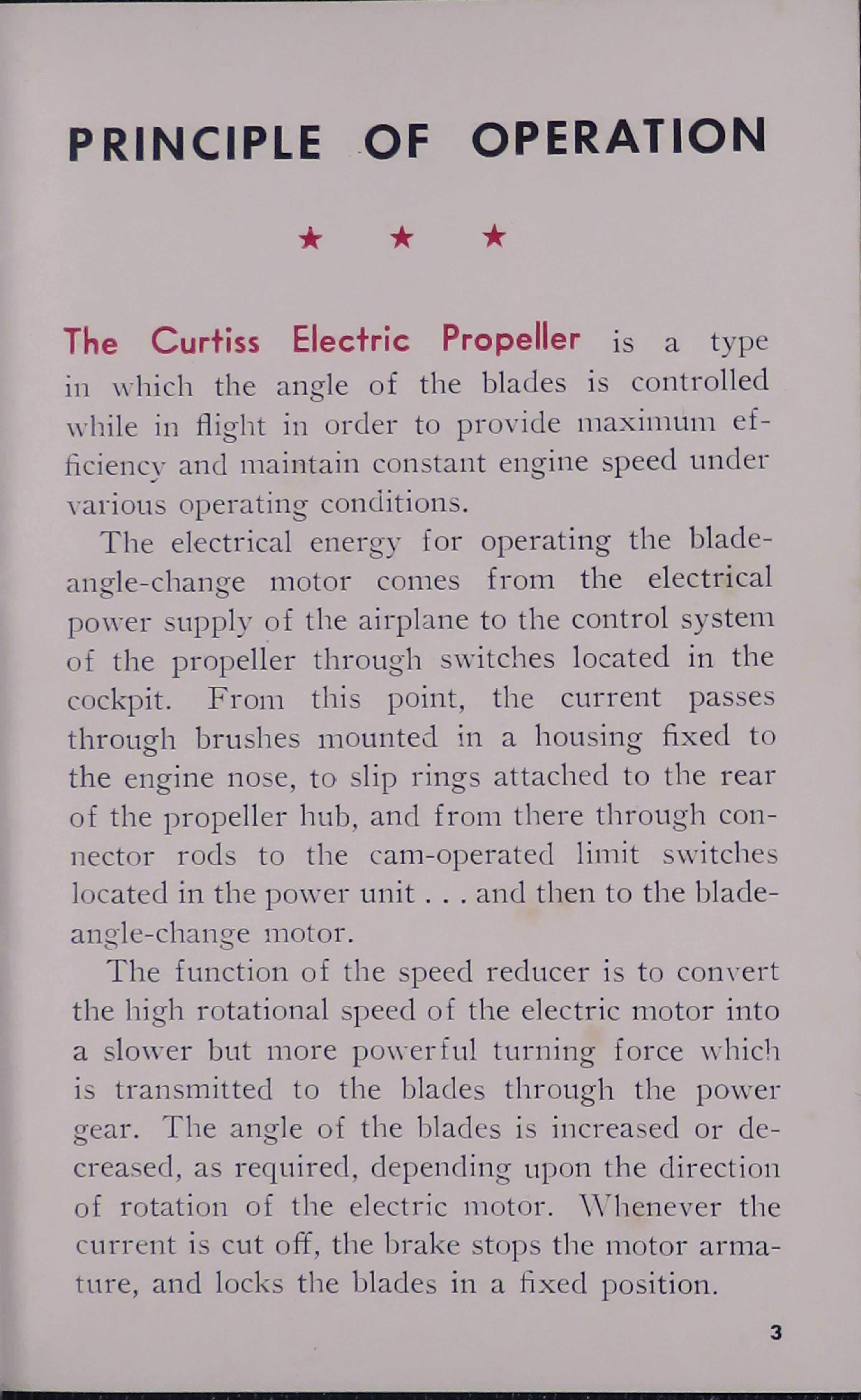 Sample page 5 from AirCorps Library document: Curtiss Electric Propeller Pilot's Manual