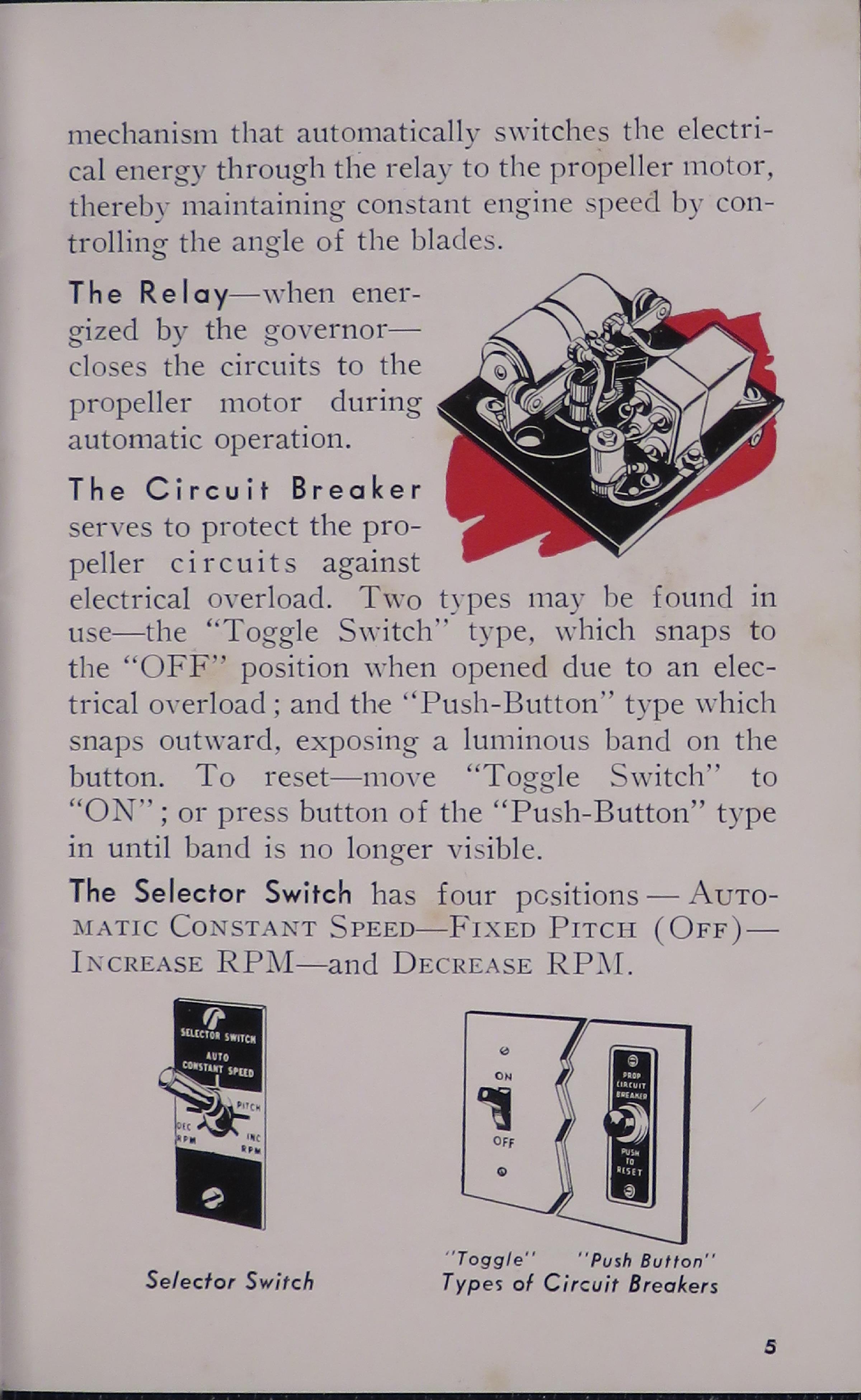 Sample page 7 from AirCorps Library document: Curtiss Electric Propeller Pilot's Manual