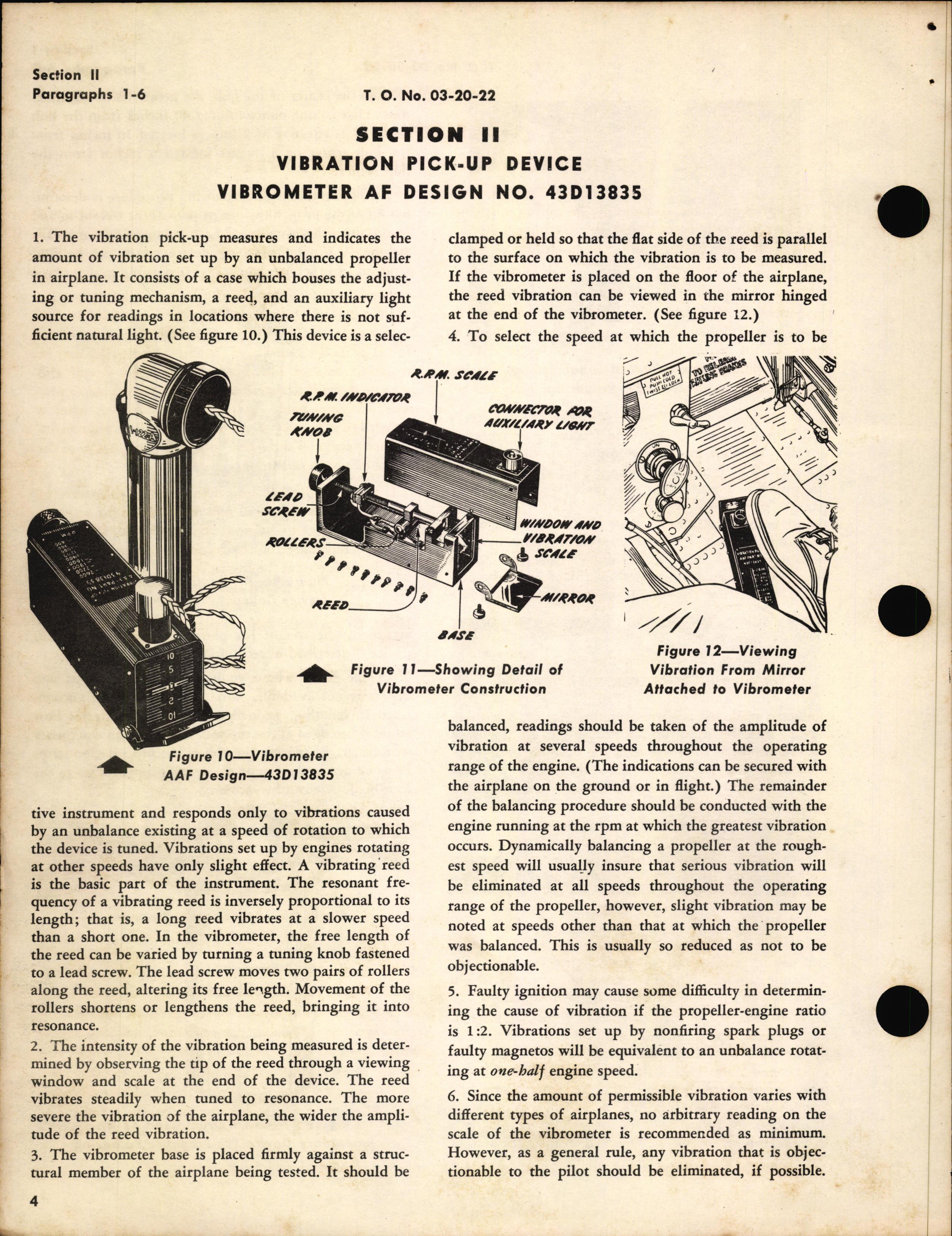 Sample page 6 from AirCorps Library document: Dynamic Balancing of Propellers