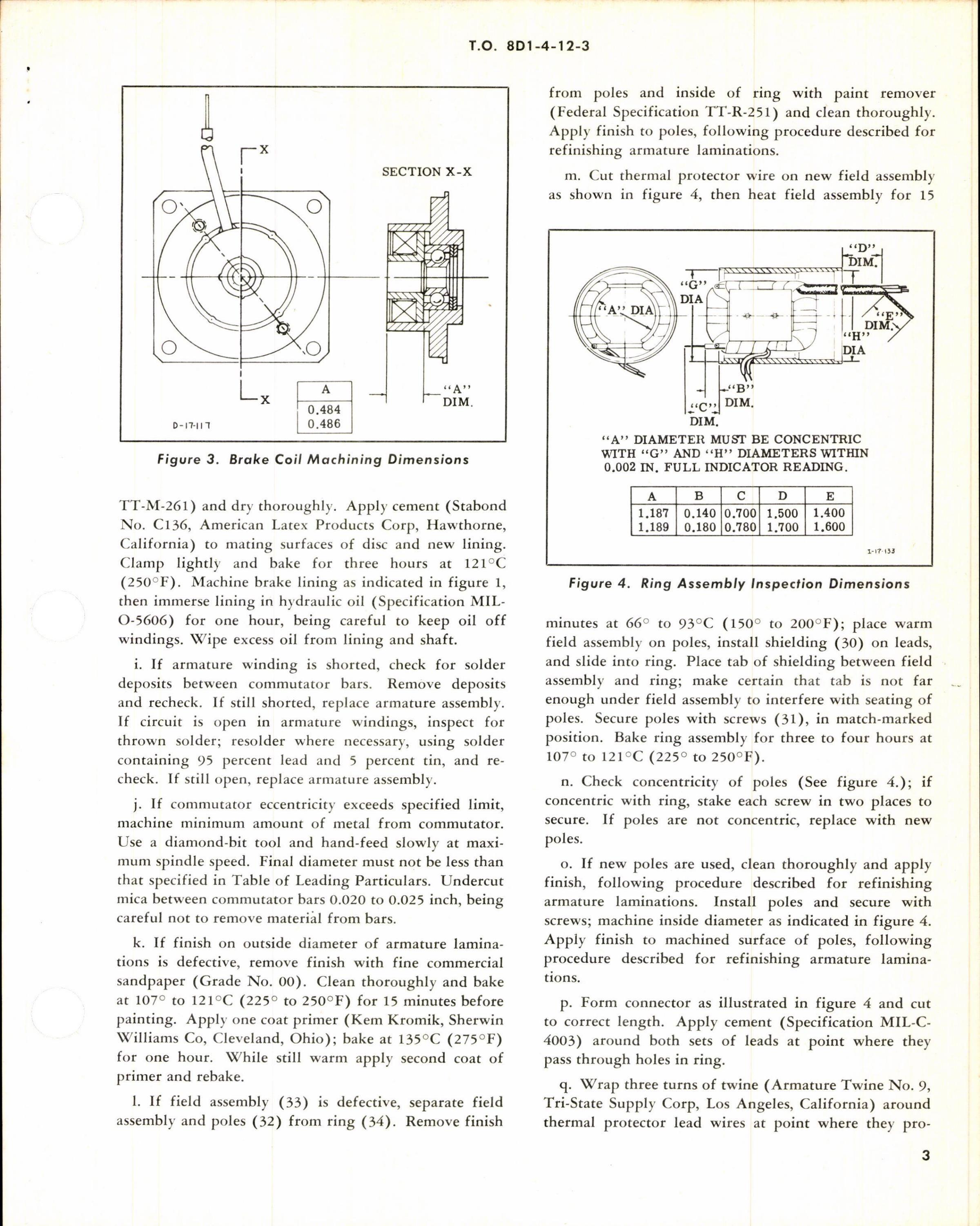 Sample page 3 from AirCorps Library document: Overhaul Instructions with Parts Breakdown for Direct-Current Motor Model DCM20-23, Part No 32409