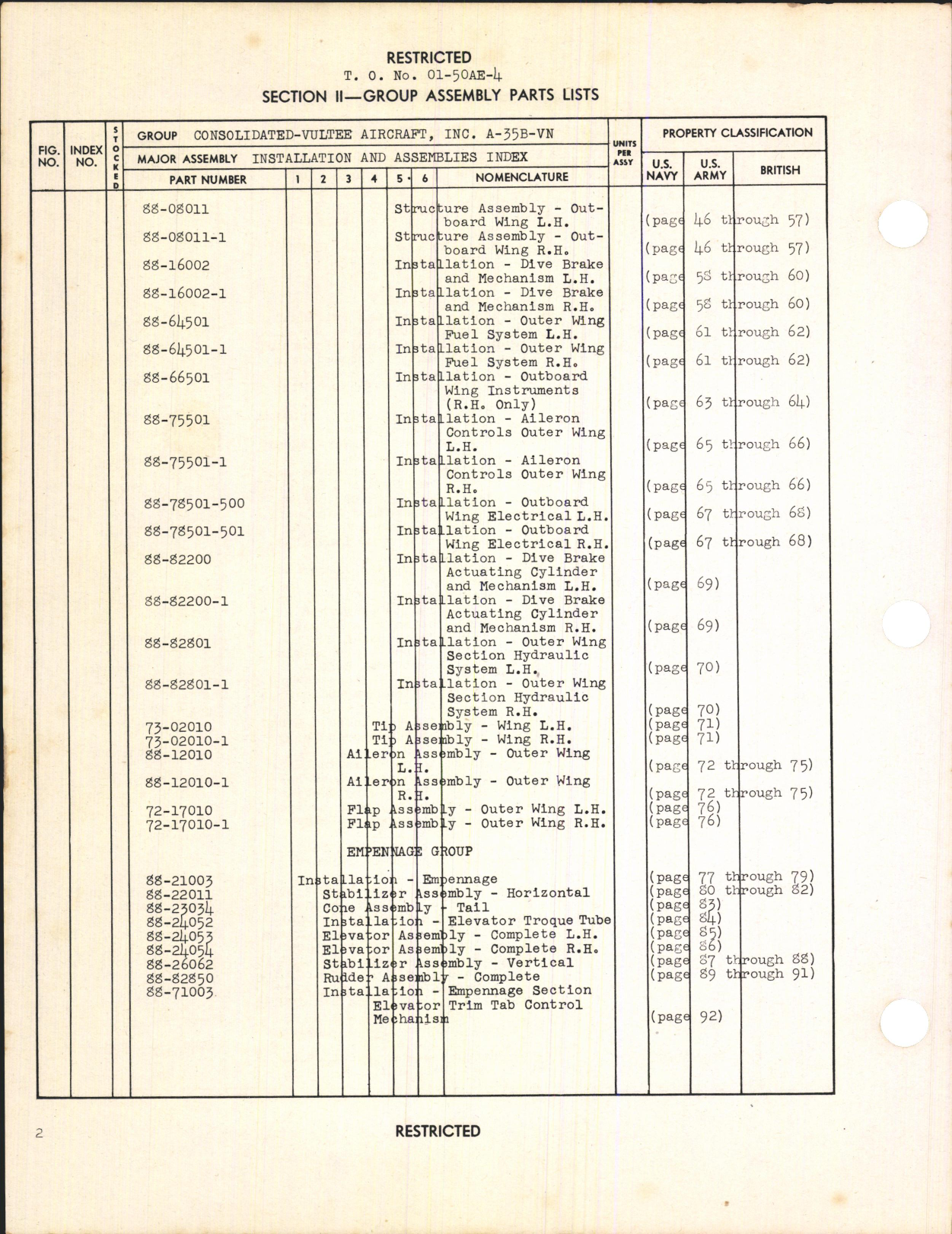 Sample page 6 from AirCorps Library document: Parts Catalog for A-35B