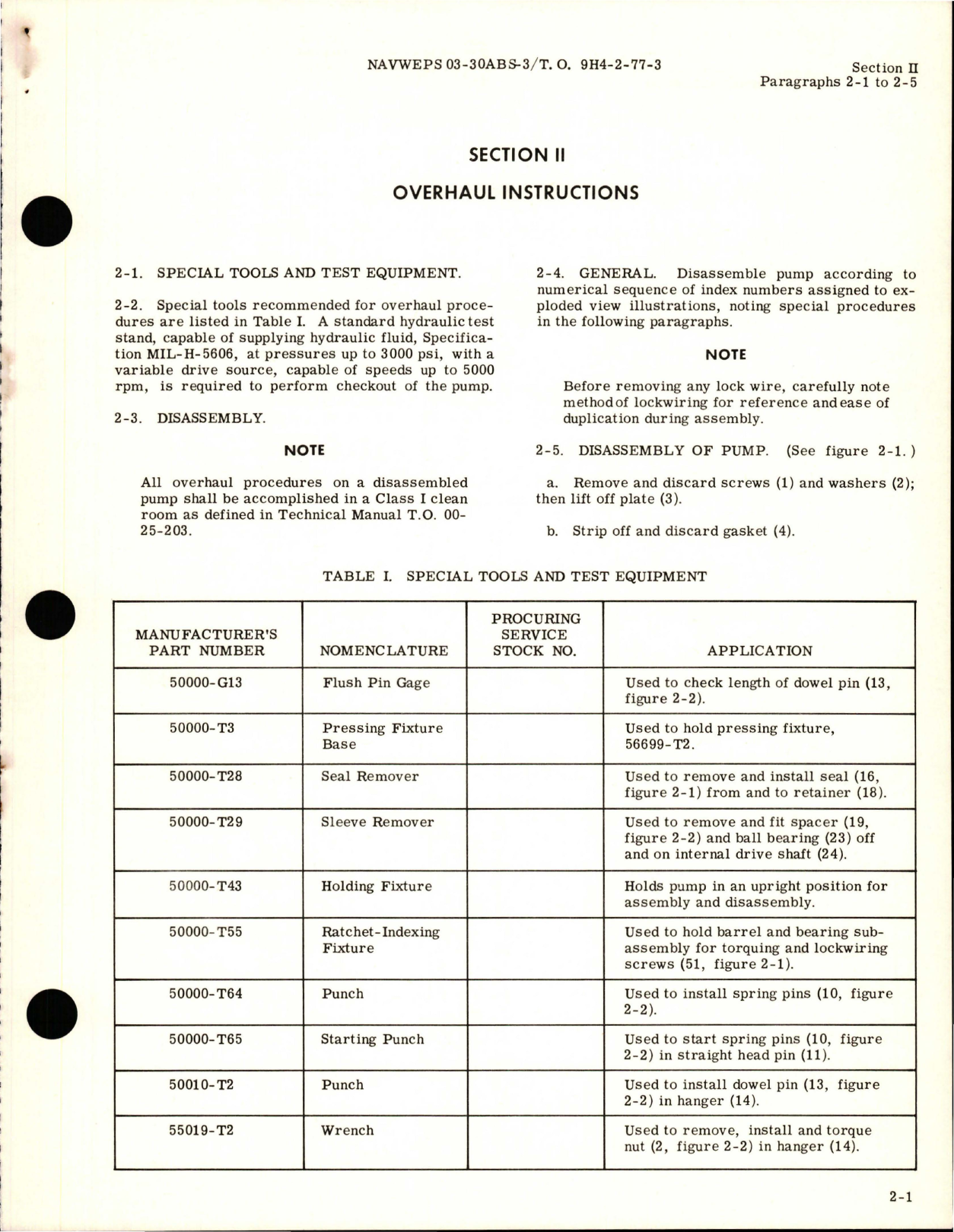 Sample page 7 from AirCorps Library document: Overhaul Instructions for Variable Displacement Aircraft Pump - Part 55001 - Model AP10V-2