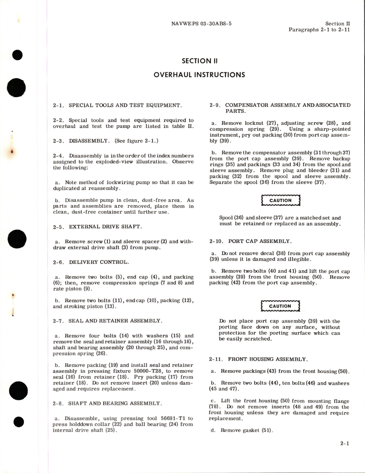 Sample page 7 from AirCorps Library document: Overhaul Instructions for Variable Displacement Hydraulic Pump - Part 51029 - Model AP6VSC-5
