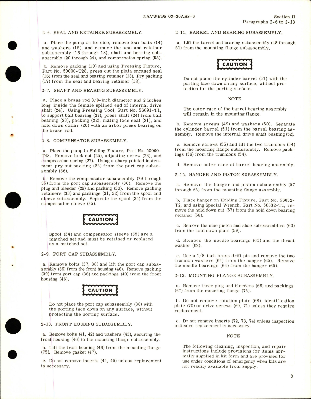Sample page 7 from AirCorps Library document: Overhaul Instructions for Variable Displacement Hydraulic Pump - Model AP6VSC-2 - Part 51015