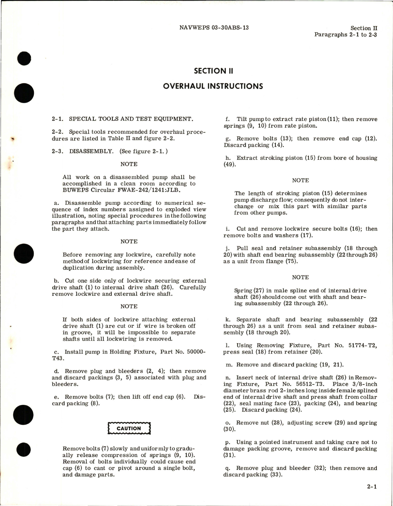 Sample page 7 from AirCorps Library document: Overhaul Instructions for Variable Delivery Hydraulic Pump - Part 51060 - Model AP6VSC-19