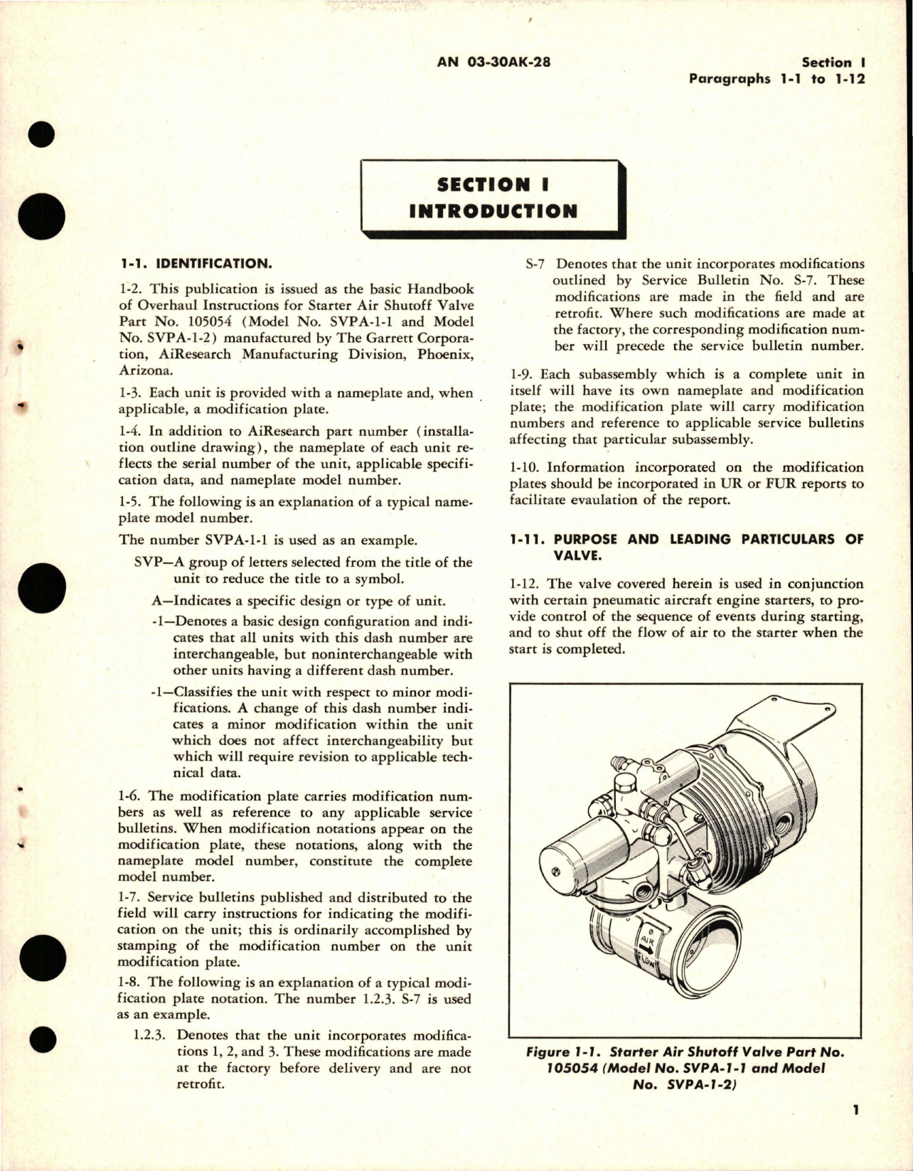 Sample page 5 from AirCorps Library document: Overhaul Instructions for Starter Air Shutoff Valve - Part 105054 - Model SVPA-1 