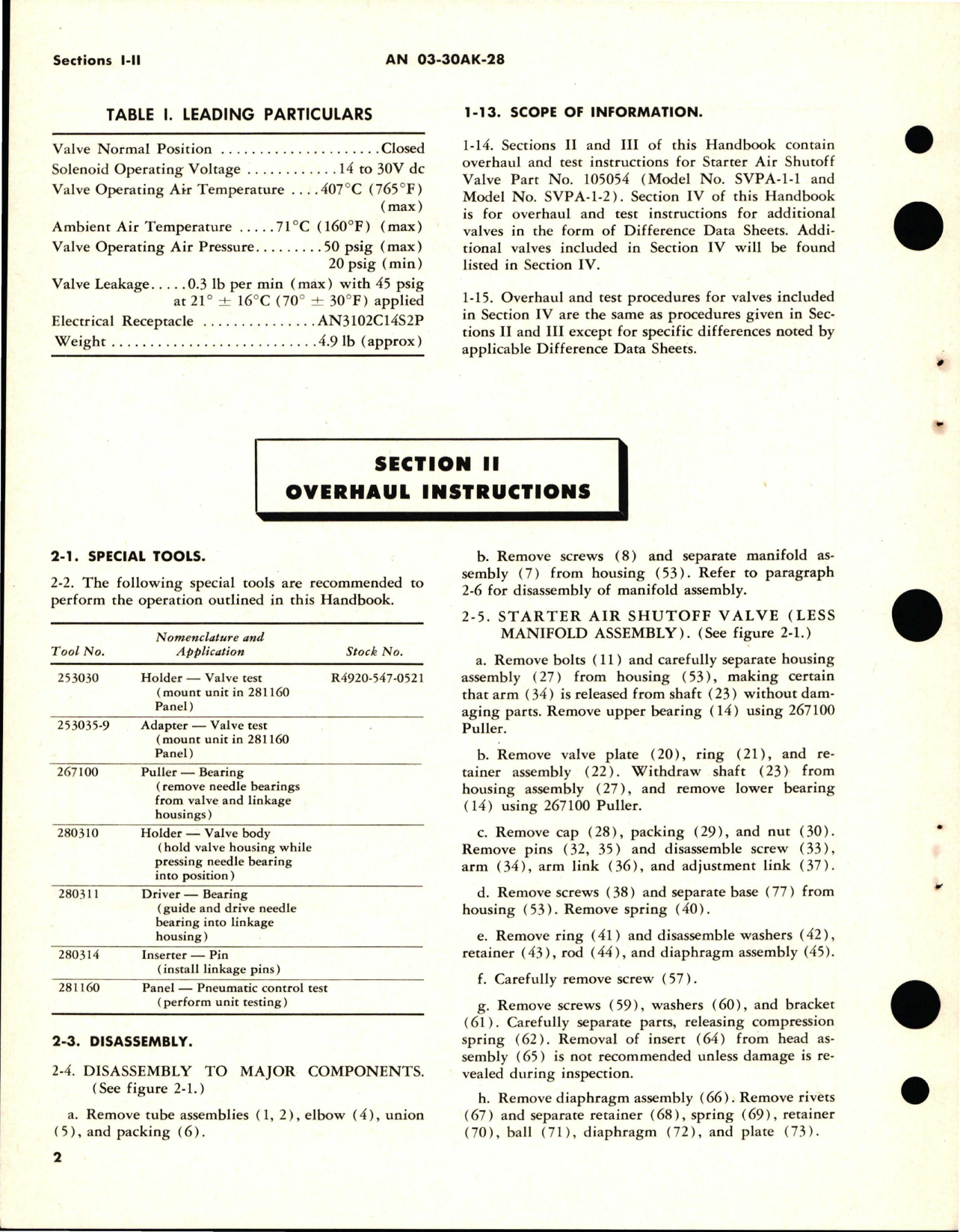 Sample page 6 from AirCorps Library document: Overhaul Instructions for Starter Air Shutoff Valve - Part 105054 - Model SVPA-1 