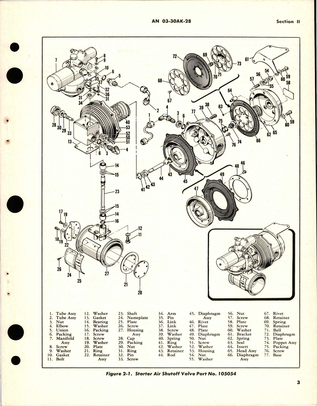 Sample page 7 from AirCorps Library document: Overhaul Instructions for Starter Air Shutoff Valve - Part 105054 - Model SVPA-1 
