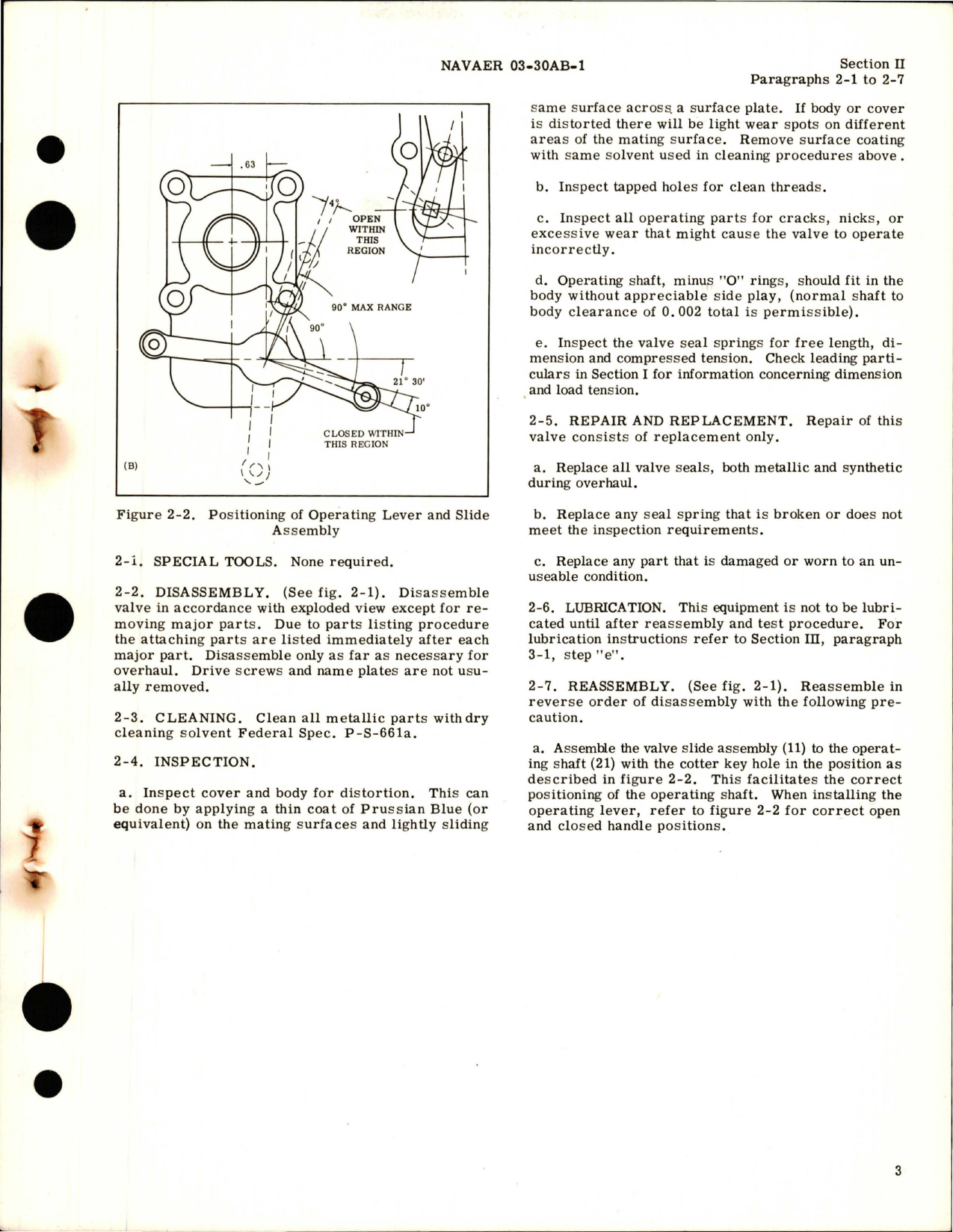 Sample page 5 from AirCorps Library document: Overhaul Instructions for Manual Slide Valve Assemblies 