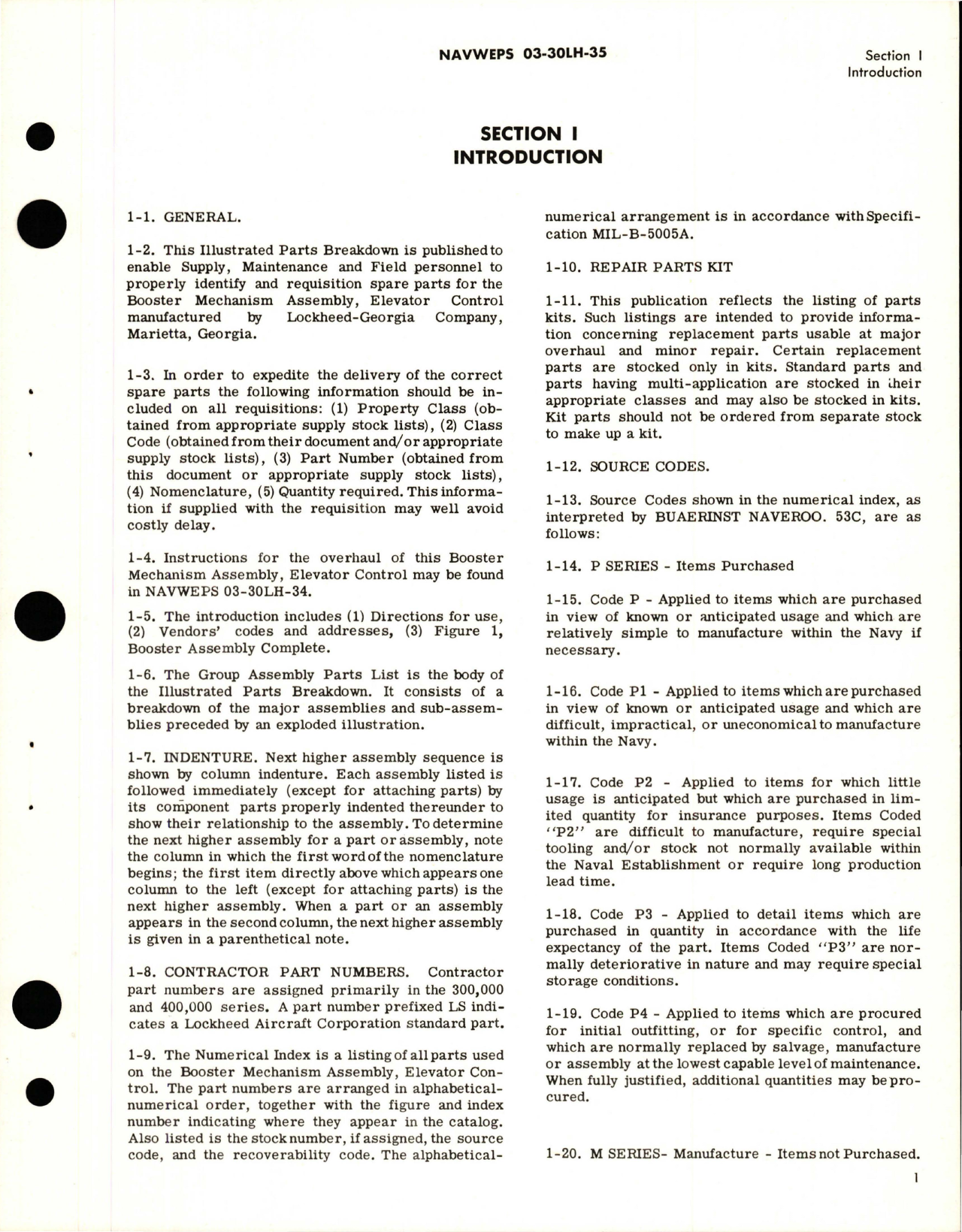 Sample page 5 from AirCorps Library document: Illustrated Parts Breakdown for Elevator Booster Assembly - Parts 374461-601 and 374461-605