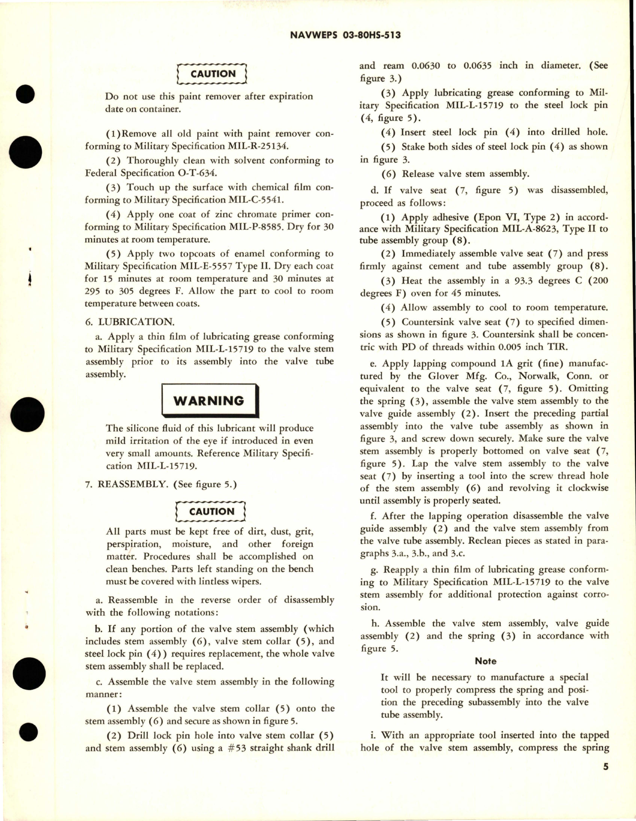 Sample page 5 from AirCorps Library document: Overhaul Instructions with Parts Breakdown for Pressure Relief Valve - Part 503163 