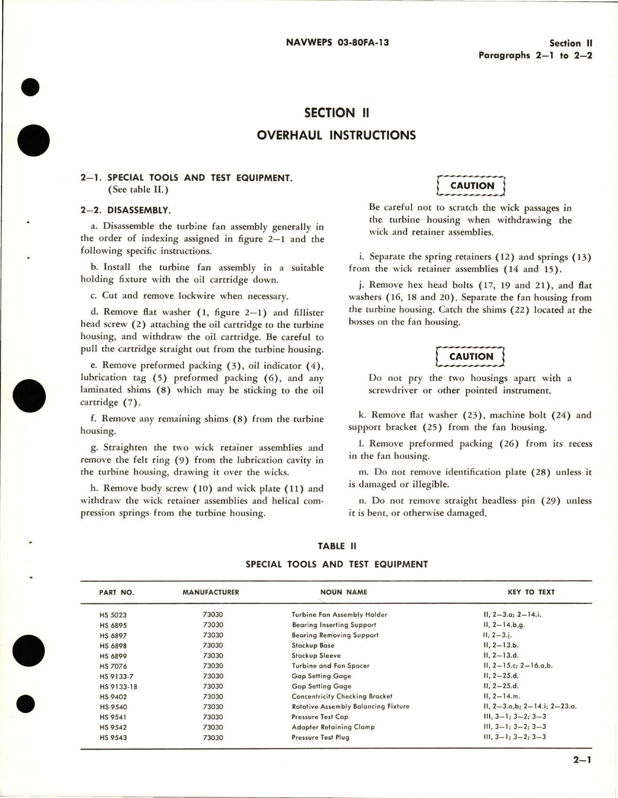Sample page 7 from AirCorps Library document: Overhaul Instructions for Turbine Fan Assembly - Part 570854 