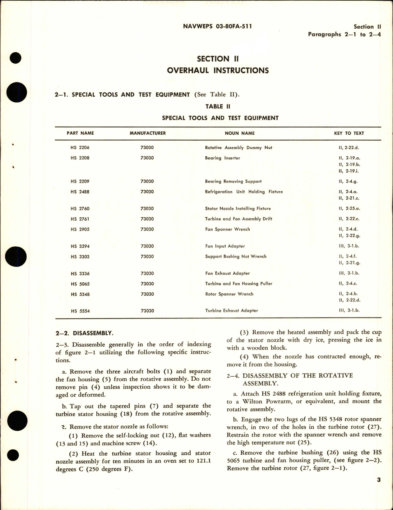 Sample page 7 from AirCorps Library document: Overhaul Instructions for Turbine Fan Assembly - Parts 505450-1 and 505450 