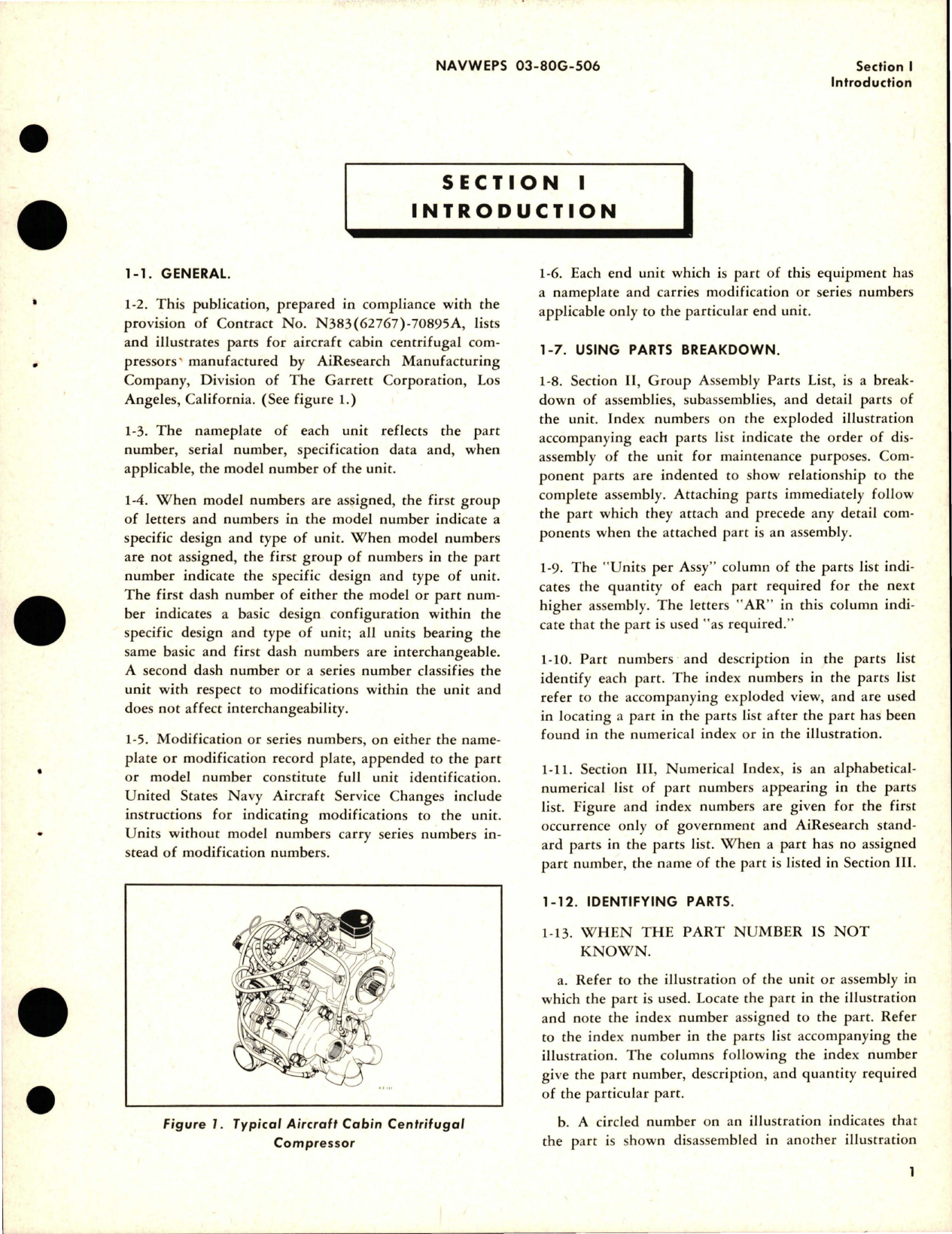 Sample page 5 from AirCorps Library document: Illustrated Parts Breakdown for Cabin Centrifugal Compressor - Part 205120-1