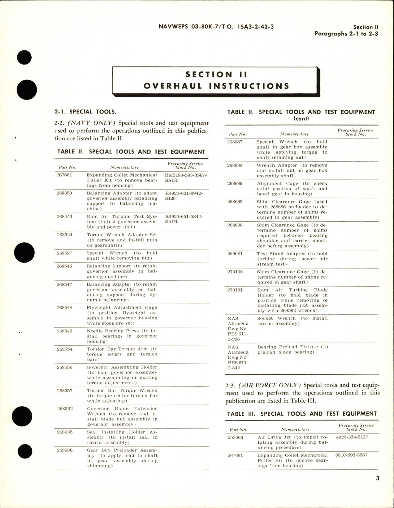 Sample page 7 from AirCorps Library document: Overhaul Instructions for Ram Air Turbine Hydraulic Power Unit - Part 549984-1