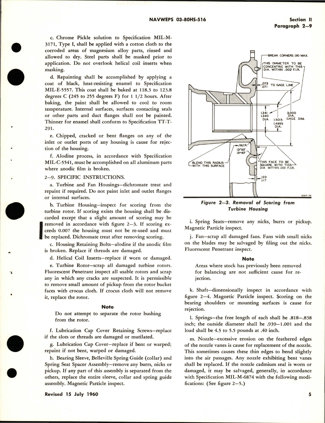 Sample page 5 from AirCorps Library document: Overhaul Instructions for Turbine Fan Assembly - 501073