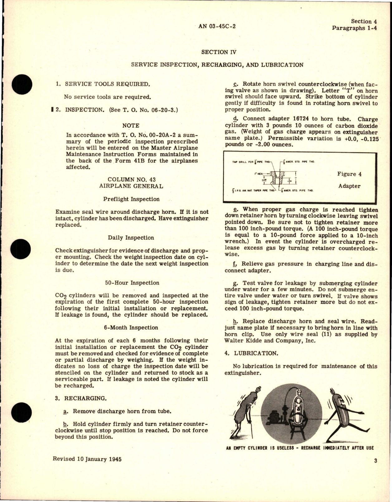 Sample page 7 from AirCorps Library document: Instructions with Parts Catalog for Portable Fire Extinguisher - A-17