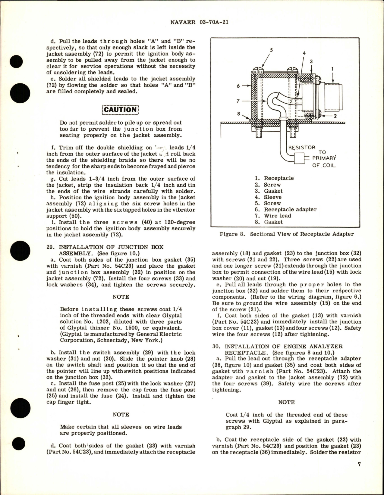 Sample page 7 from AirCorps Library document: Overhaul Instructions with Parts Breakdown for Ignition Unit - Part B11C30 