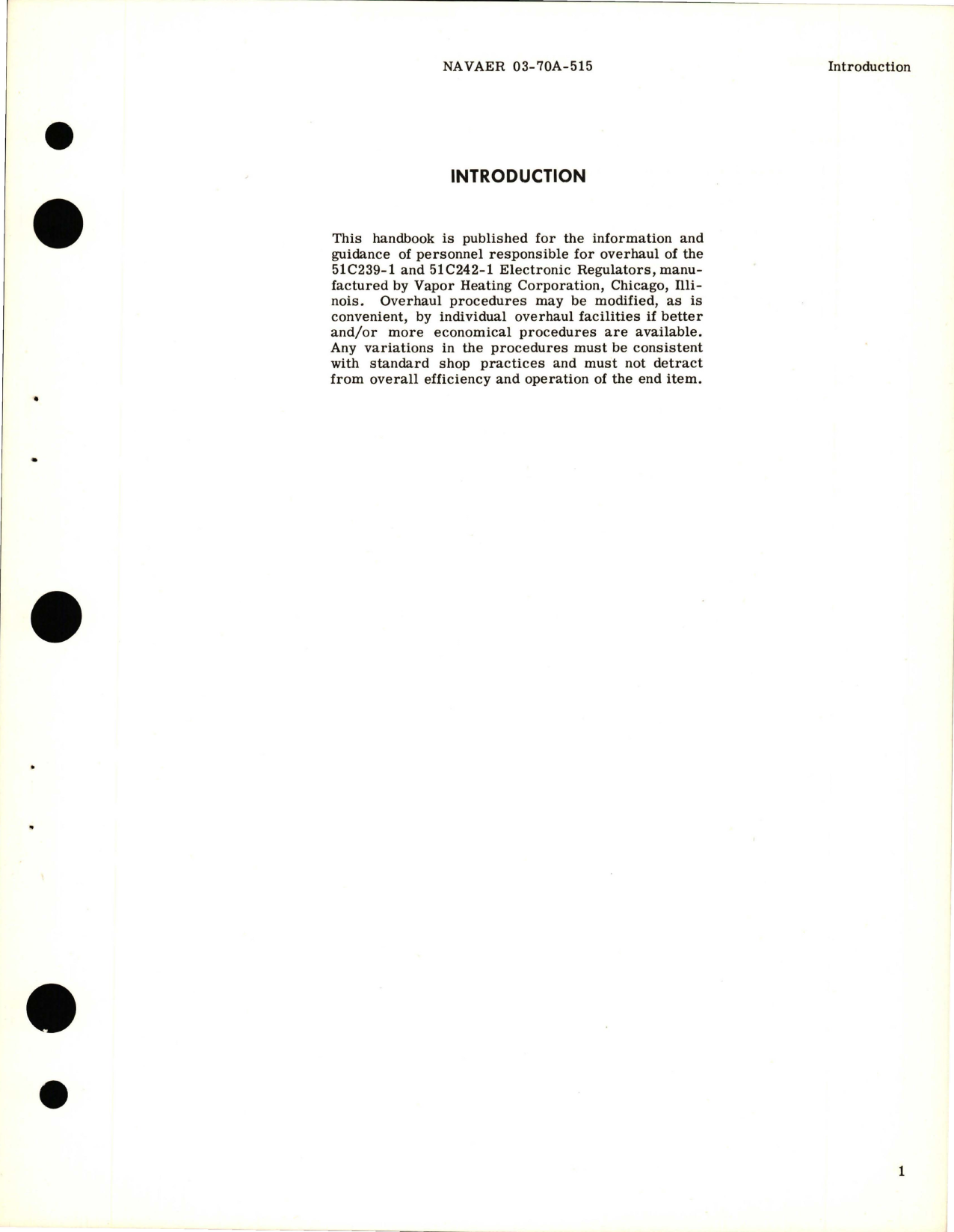 Sample page 5 from AirCorps Library document: Overhaul Instructions for Electronic Regulator - 51C239-1 and 51C242-1