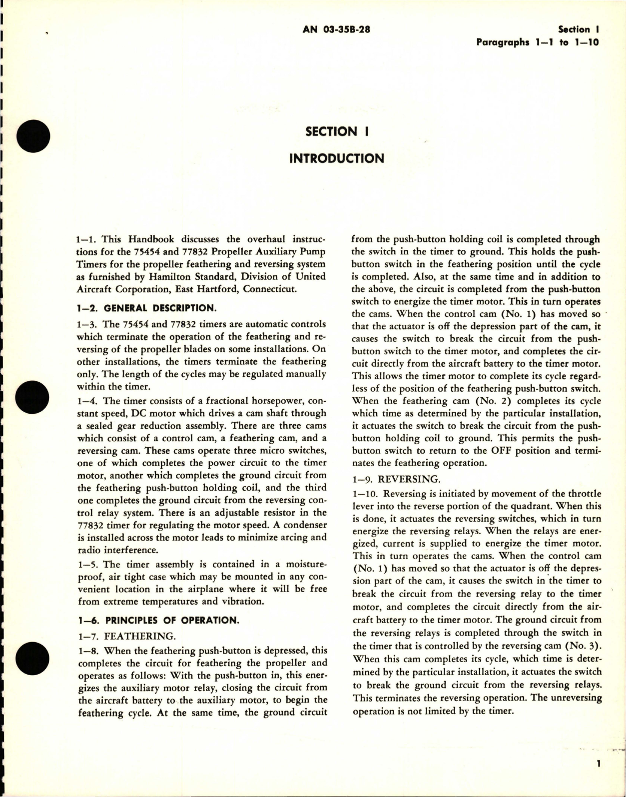 Sample page 5 from AirCorps Library document: Overhaul Instructions for Auxiliary Pump Timers - Models 75454 and 77832 