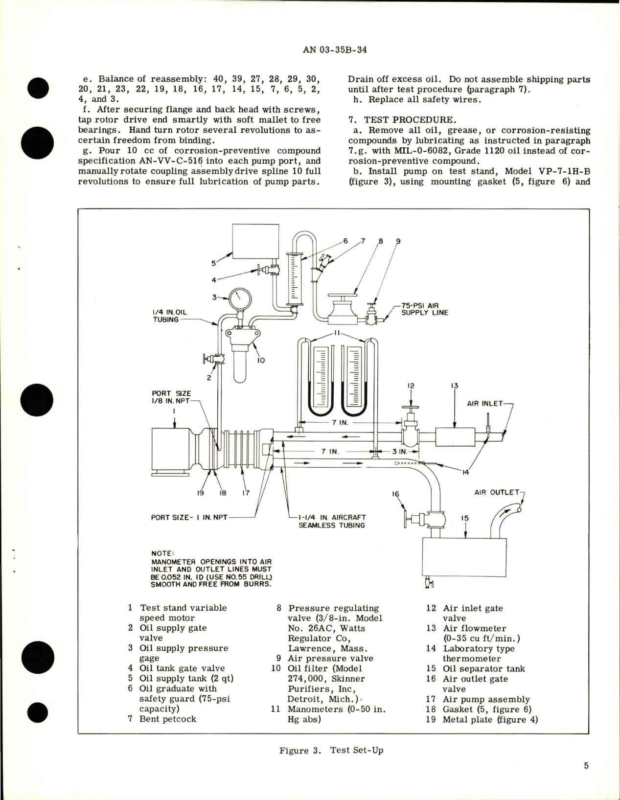 Sample page 5 from AirCorps Library document: Overhaul Instructions with Parts Breakdown for Air Pump Assembly - Parts 33E02-1-A and 33E02-2-A 