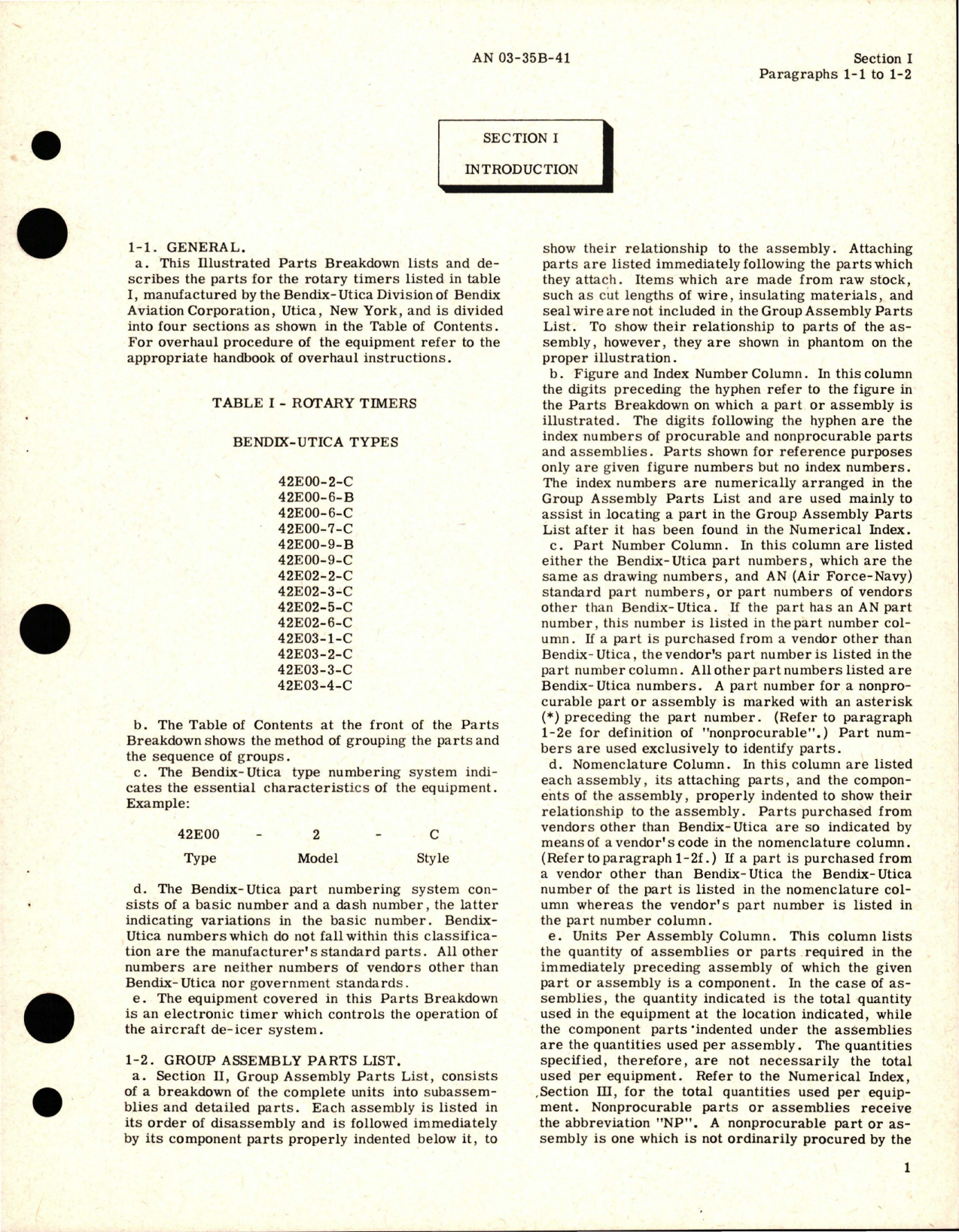 Sample page 7 from AirCorps Library document: Illustrated Parts Breakdown for Rotary Timers - Parts 42E00, 42E02, and 42E03 Series