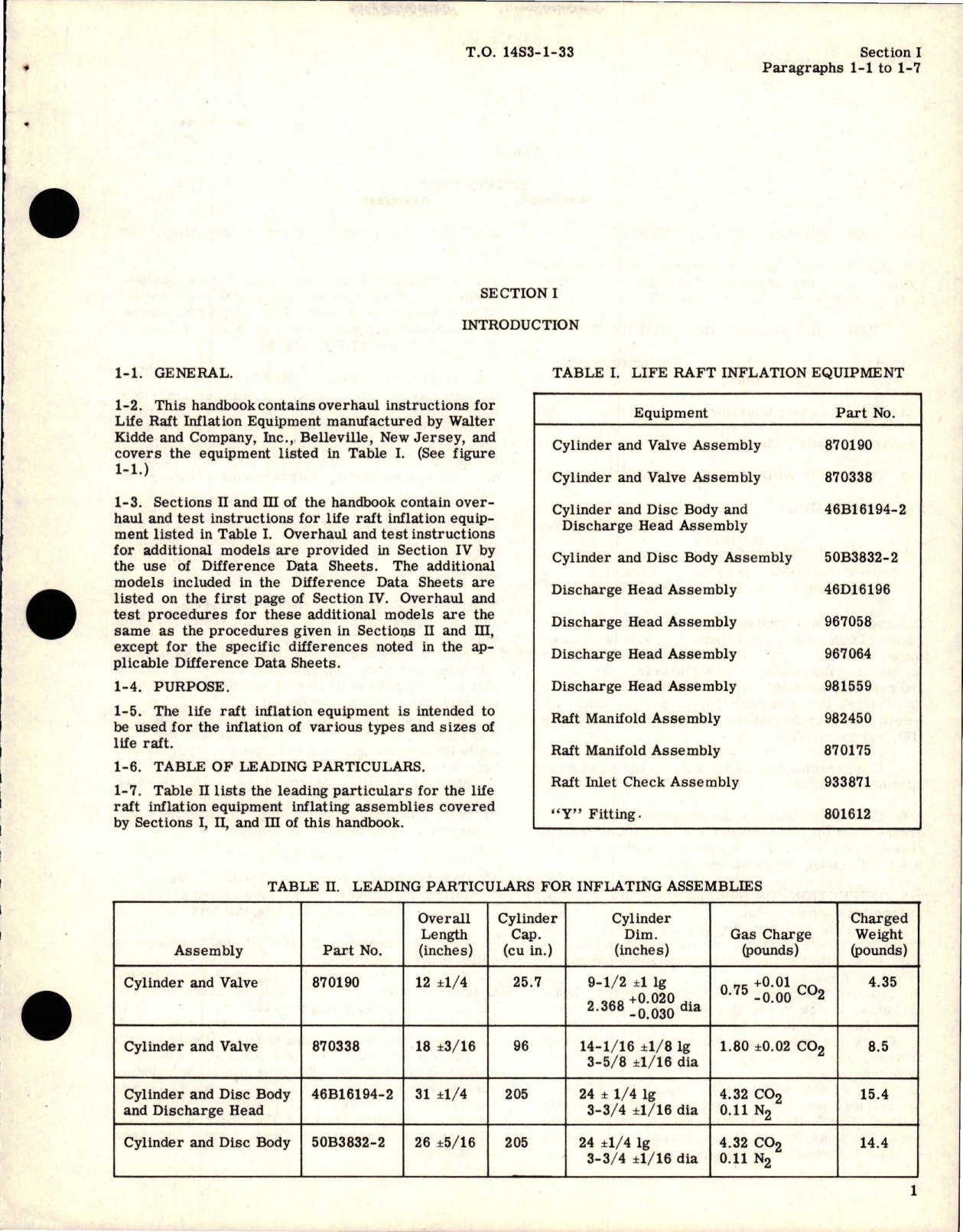 Sample page 5 from AirCorps Library document: Overhaul Instructions for Life Raft Inflation Equipment