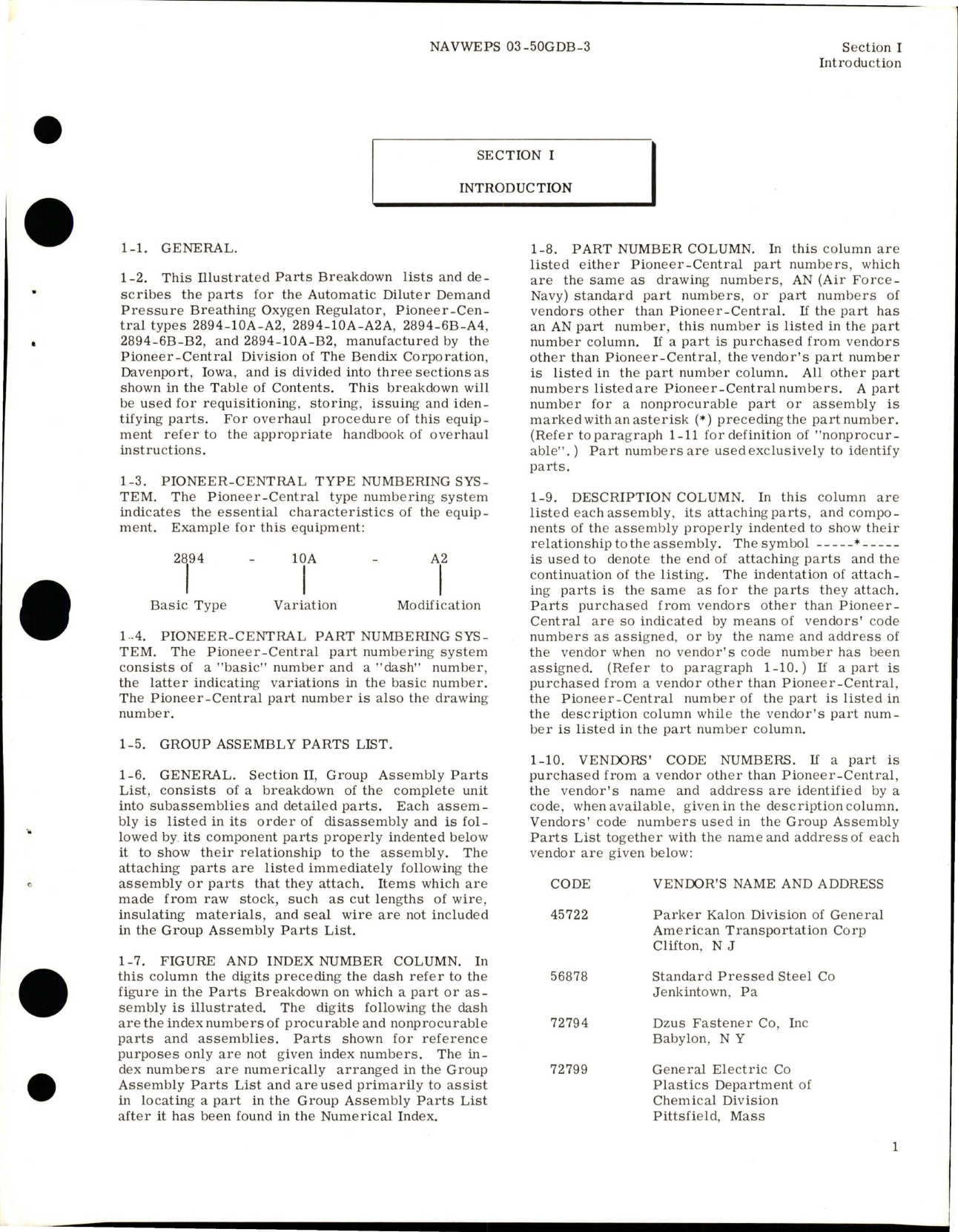 Sample page 5 from AirCorps Library document: Illustrated Parts Breakdown for Automatic Diluter Demand Pressure Breathing Oxygen Regulator - Parts 2894-10A-A2, 2894-10A-A2A, 2894-6B-A4, 2894-6B-B2, and 2894-10A-B2 